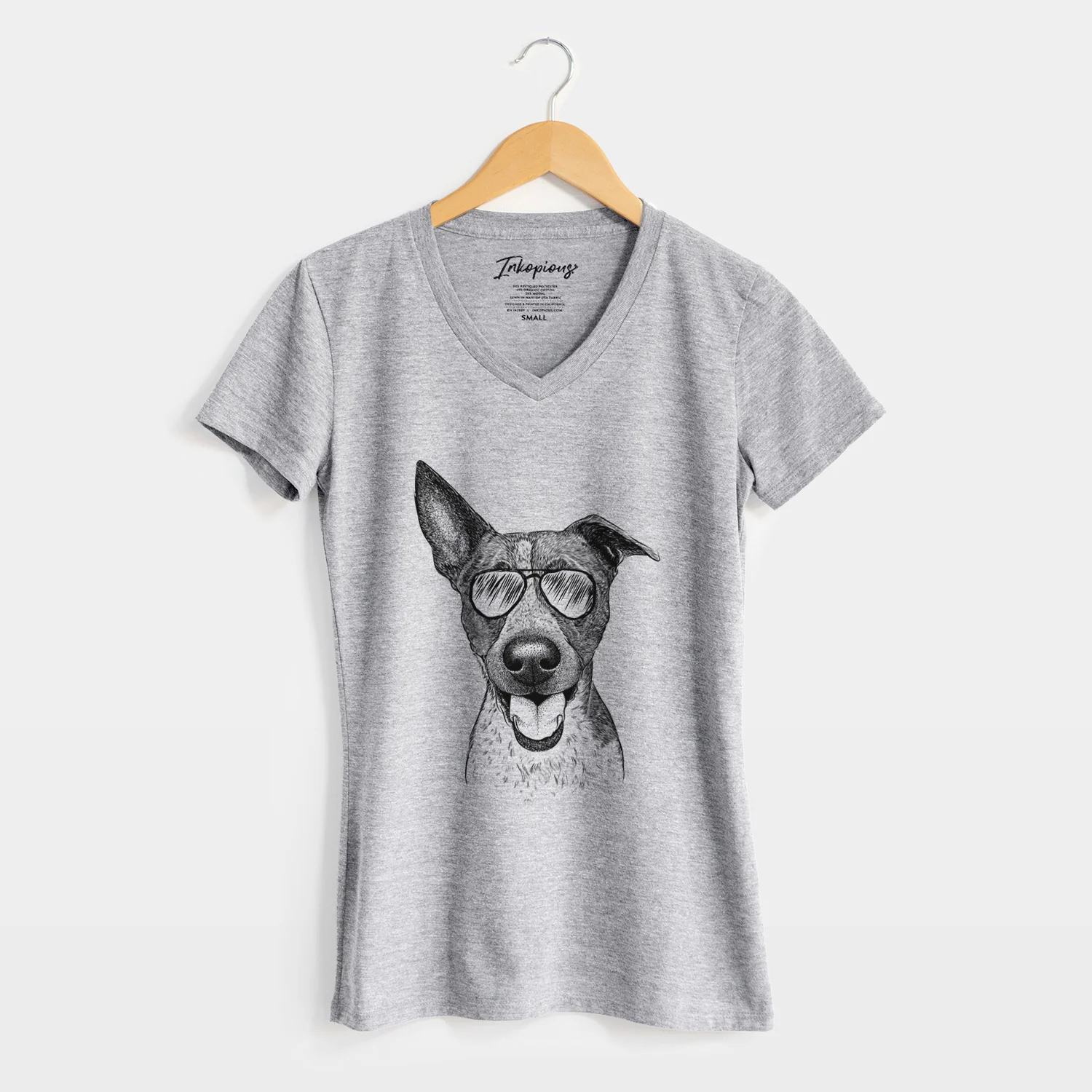 Aviator Amigo the Heeler Mix - Women's V-neck Shirt - Image 8