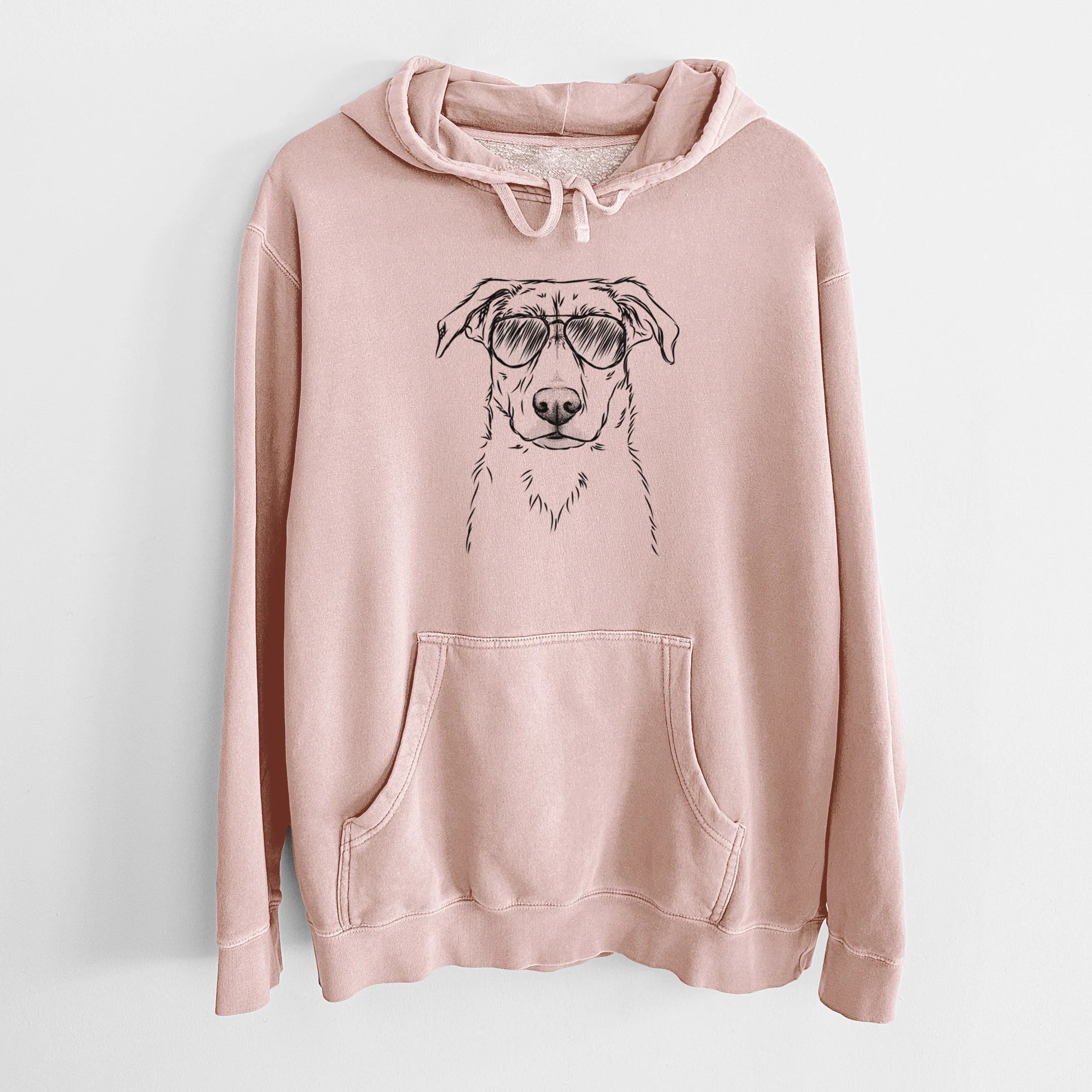 Aviator Peanut the Lab Mix - Unisex Pigment Dyed Hoodie - Image 6