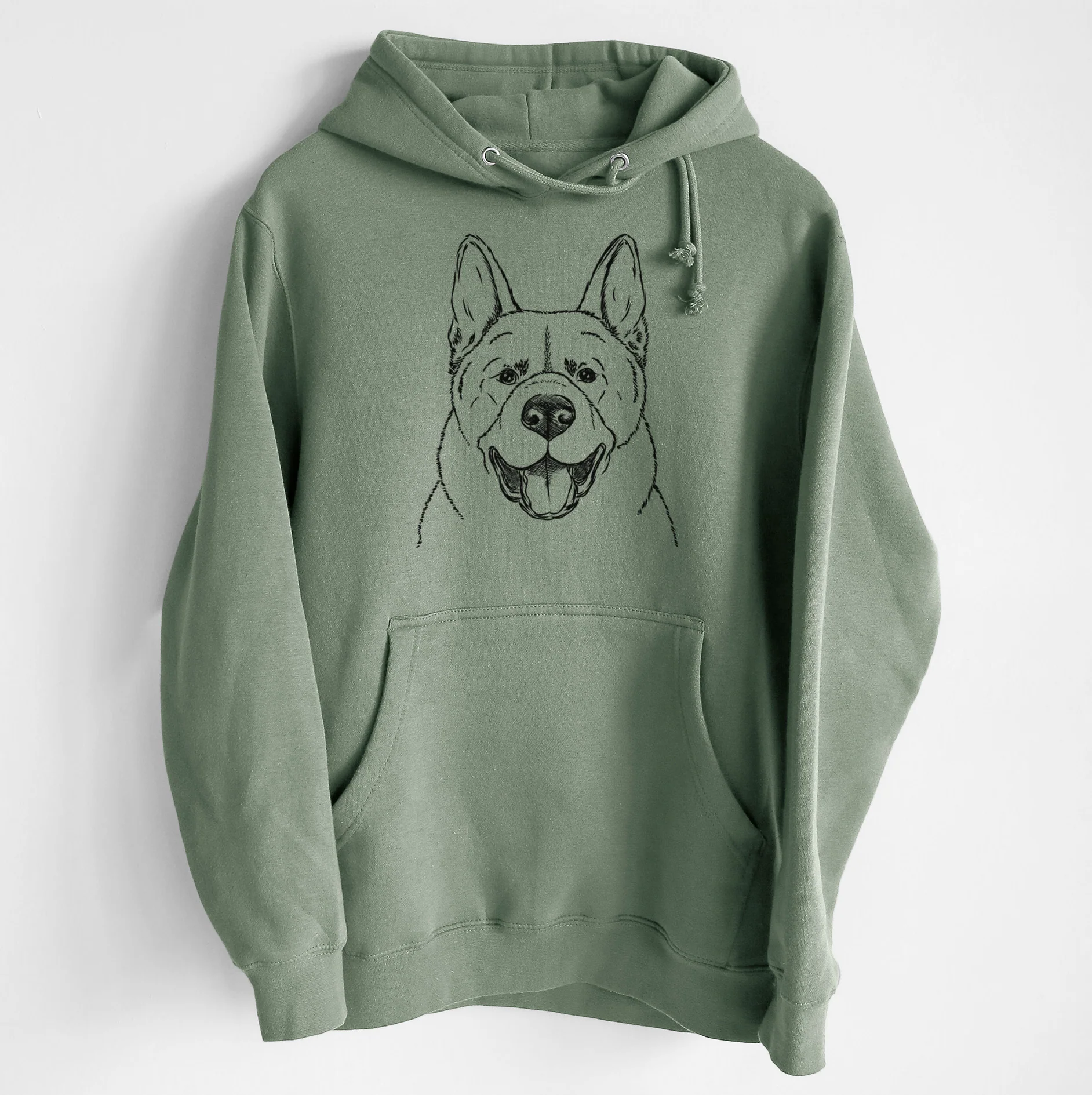 Baku the Akita- Heavyweight Fleece Hoodie - Image 7