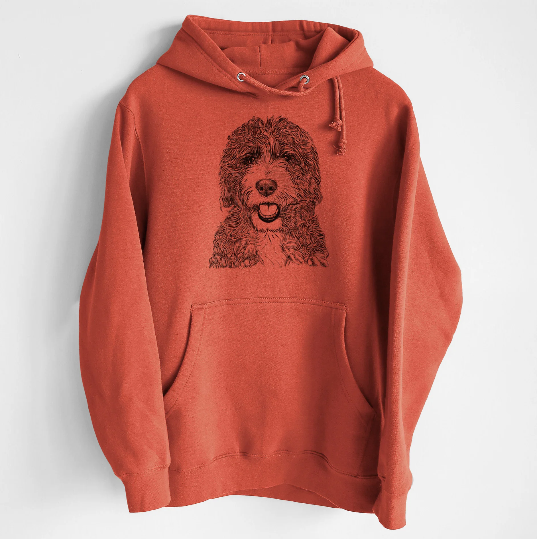 Bash the Bernedoodle- Heavyweight Fleece Hoodie