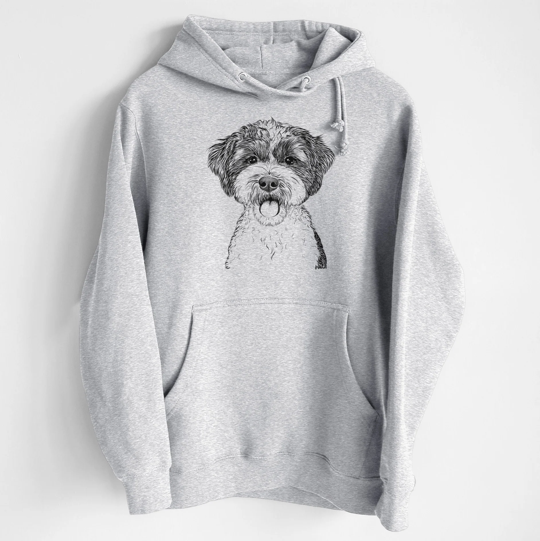 Bella the Cockapoo- Heavyweight Fleece Hoodie - Image 6