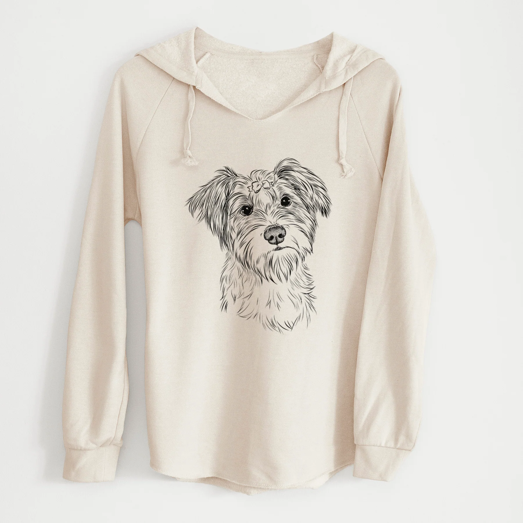 Bare Birdee the Schnauzer Mix - Cali Wave Hooded Sweatshirt - Image 7