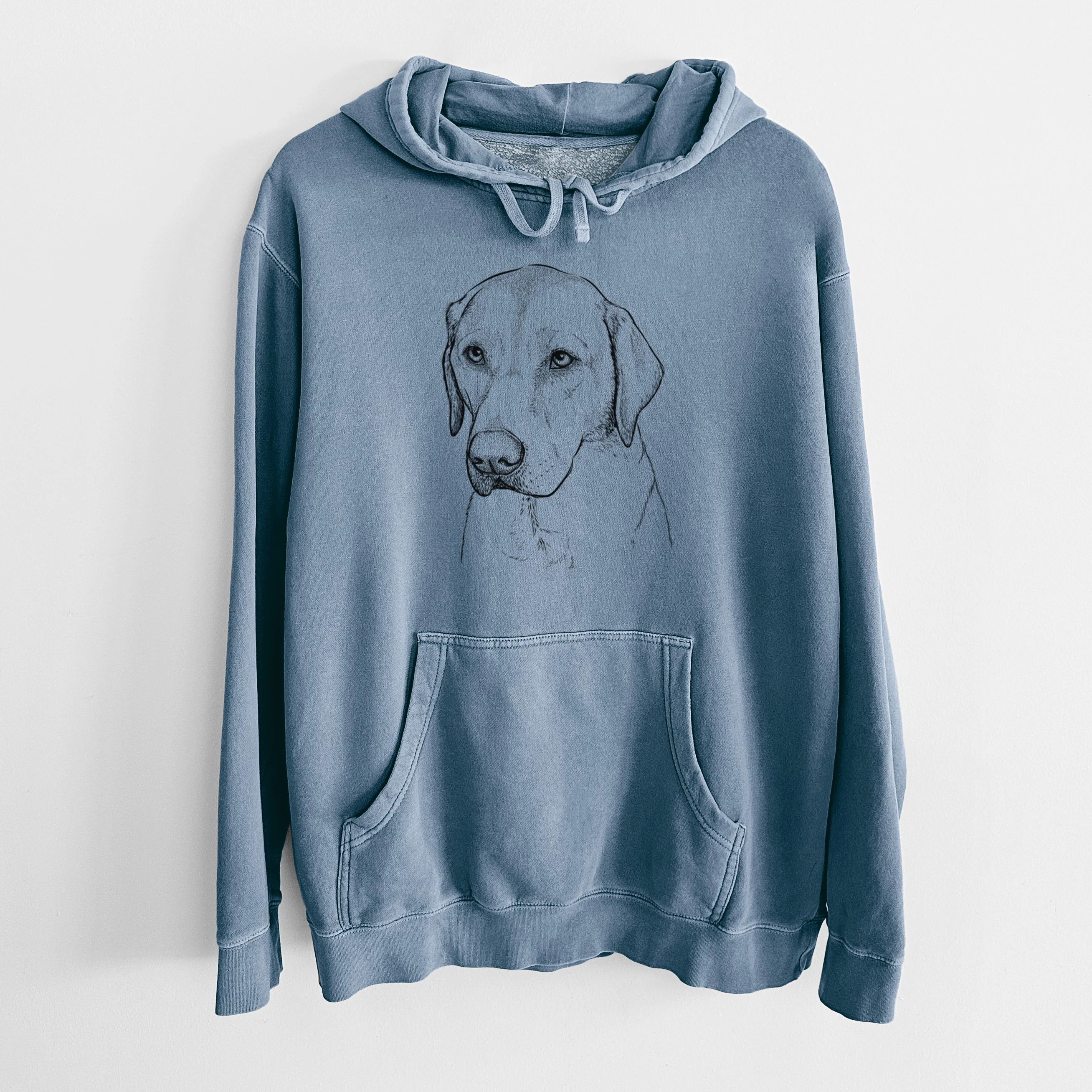 Bare Braxton the Yellow Lab - Unisex Pigment Dyed Hoodie - Image 7