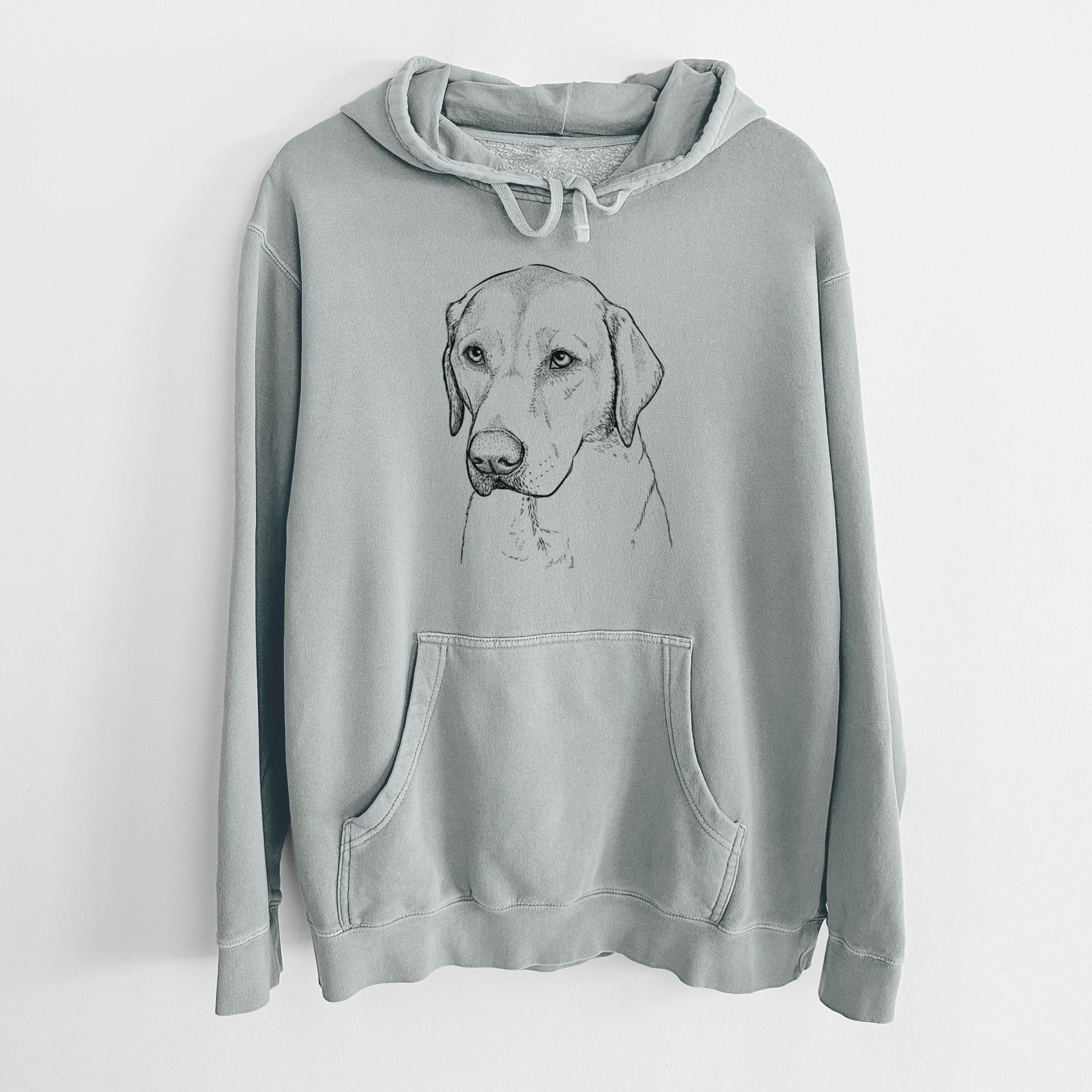 Bare Braxton the Yellow Lab - Unisex Pigment Dyed Hoodie - Image 8