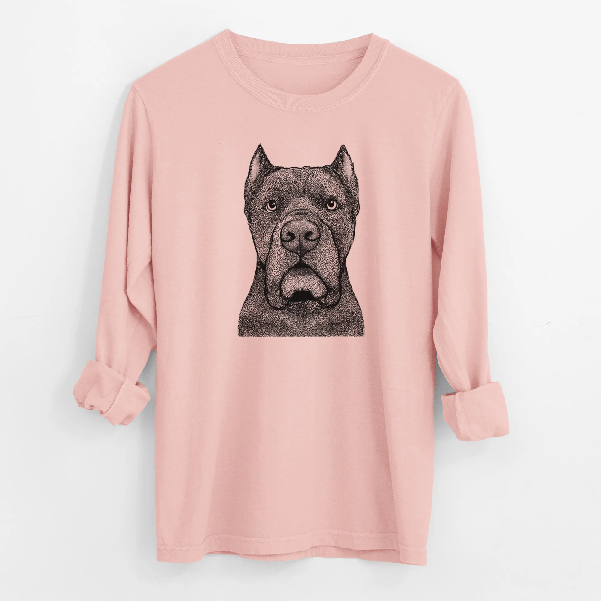 Bare Bruno the Cane Corso - Men's Heavyweight 100% Cotton Long Sleeve - Image 11