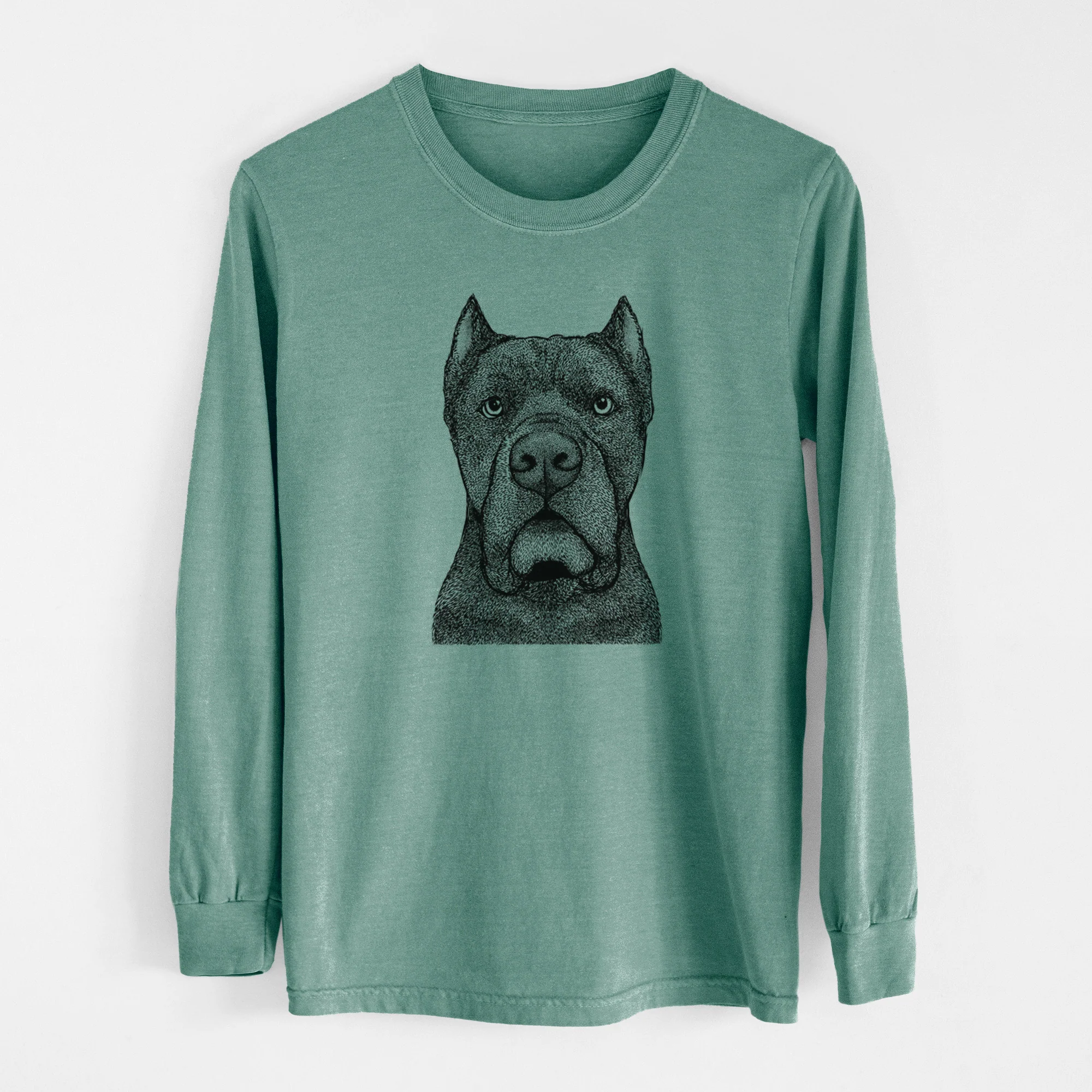 Bare Bruno the Cane Corso - Men's Heavyweight 100% Cotton Long Sleeve - Image 12