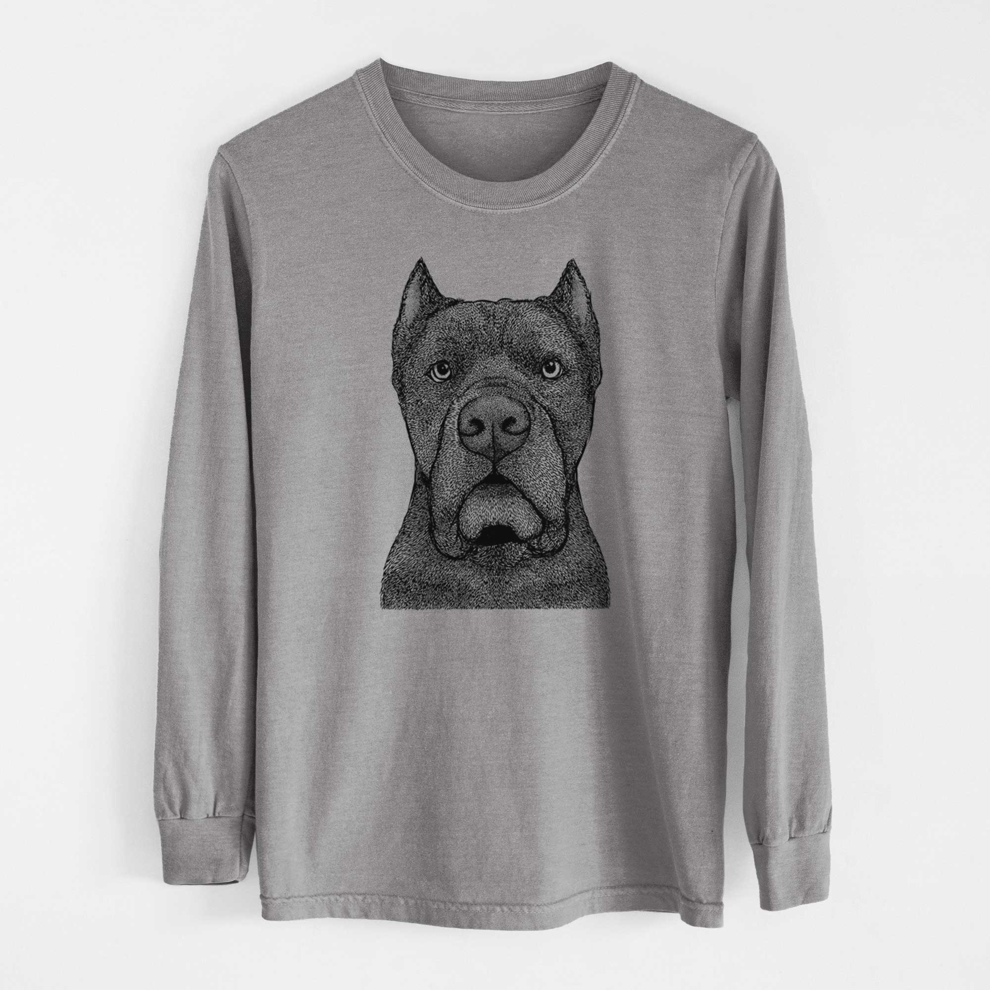 Bare Bruno the Cane Corso - Men's Heavyweight 100% Cotton Long Sleeve - Image 7