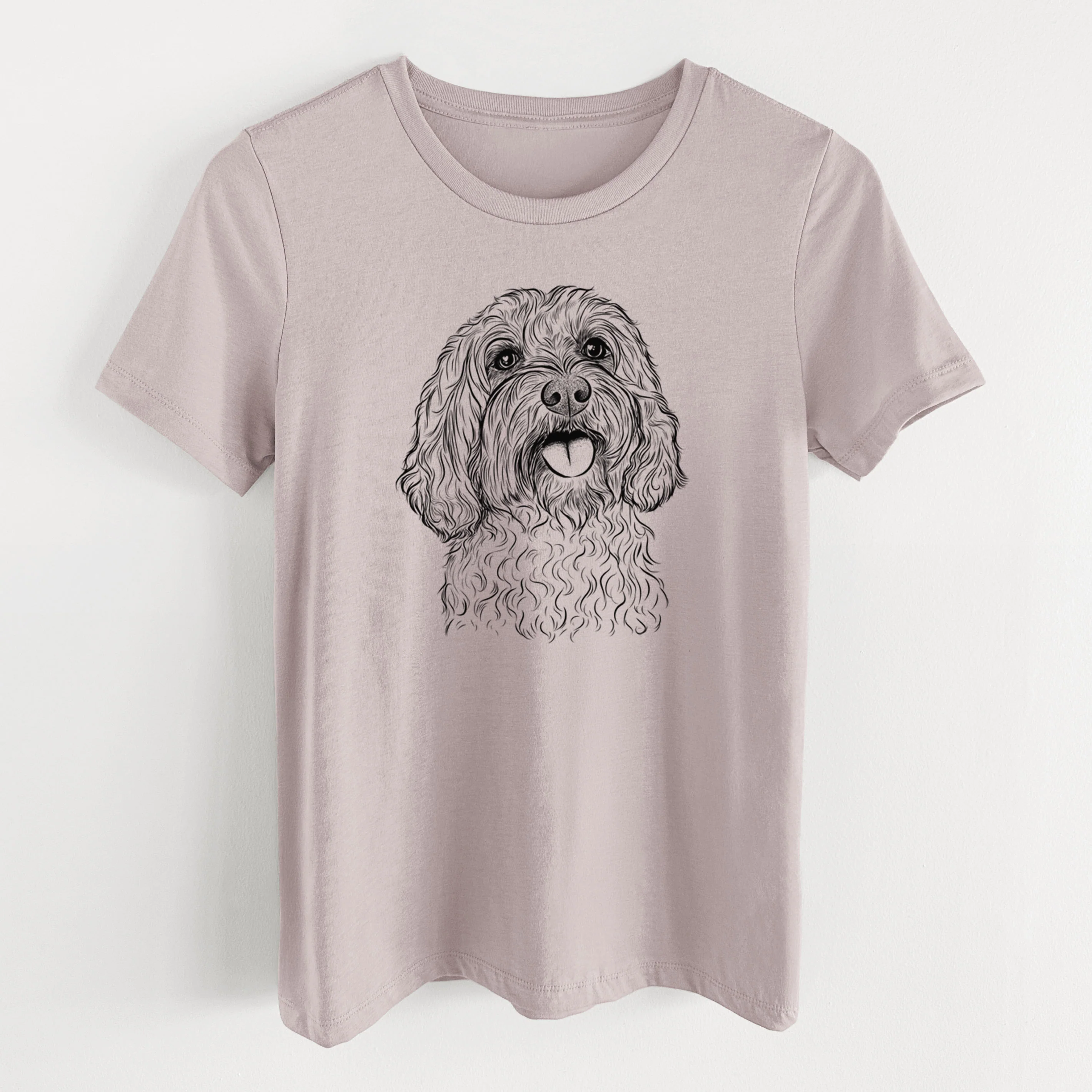 Bare Cali the Cavapoo - Women's Lightweight Relaxed Fit 100% Cotton Crewneck - Image 15
