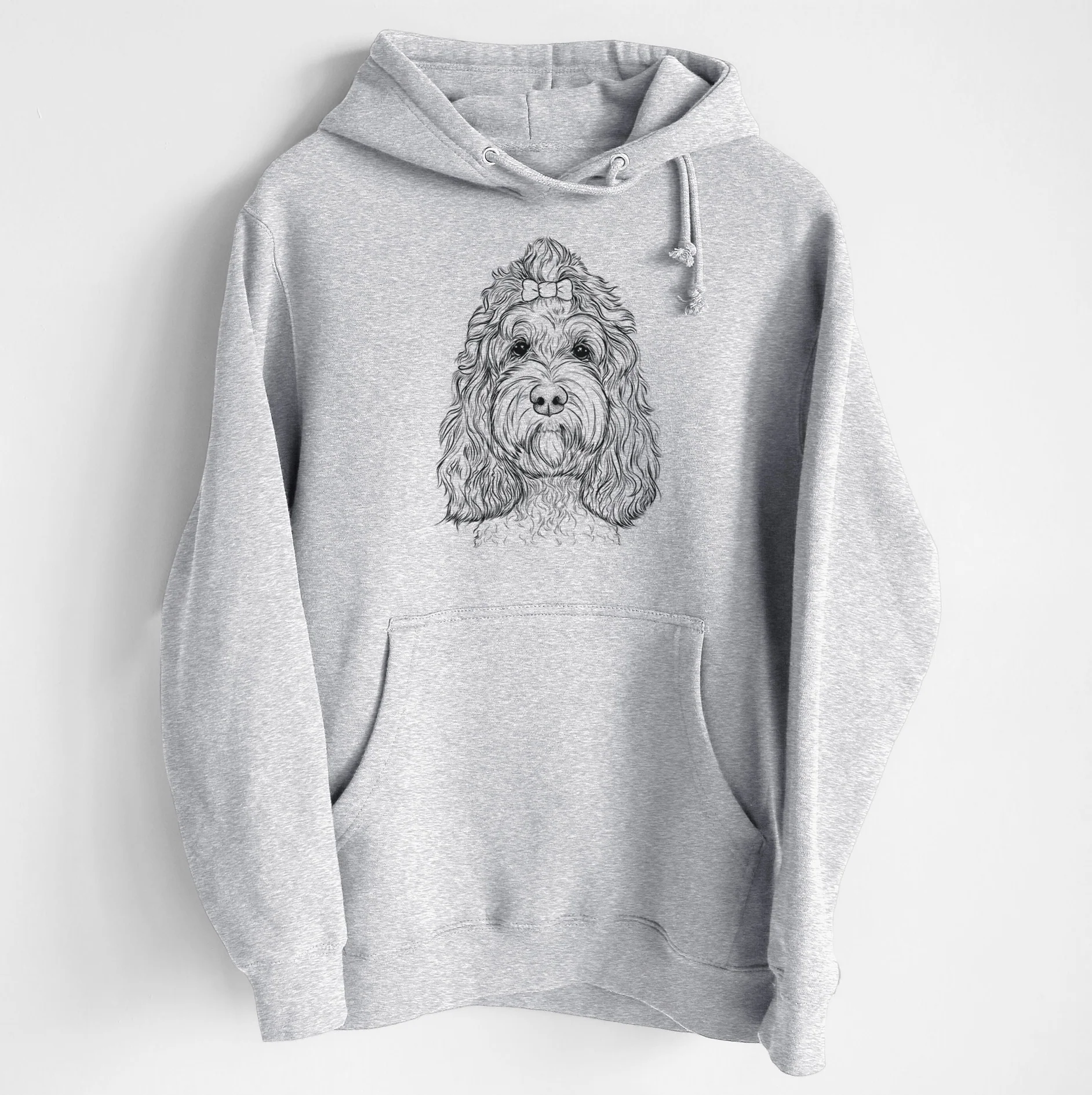 Chloe the Cockapoo- Heavyweight Fleece Hoodie - Image 6