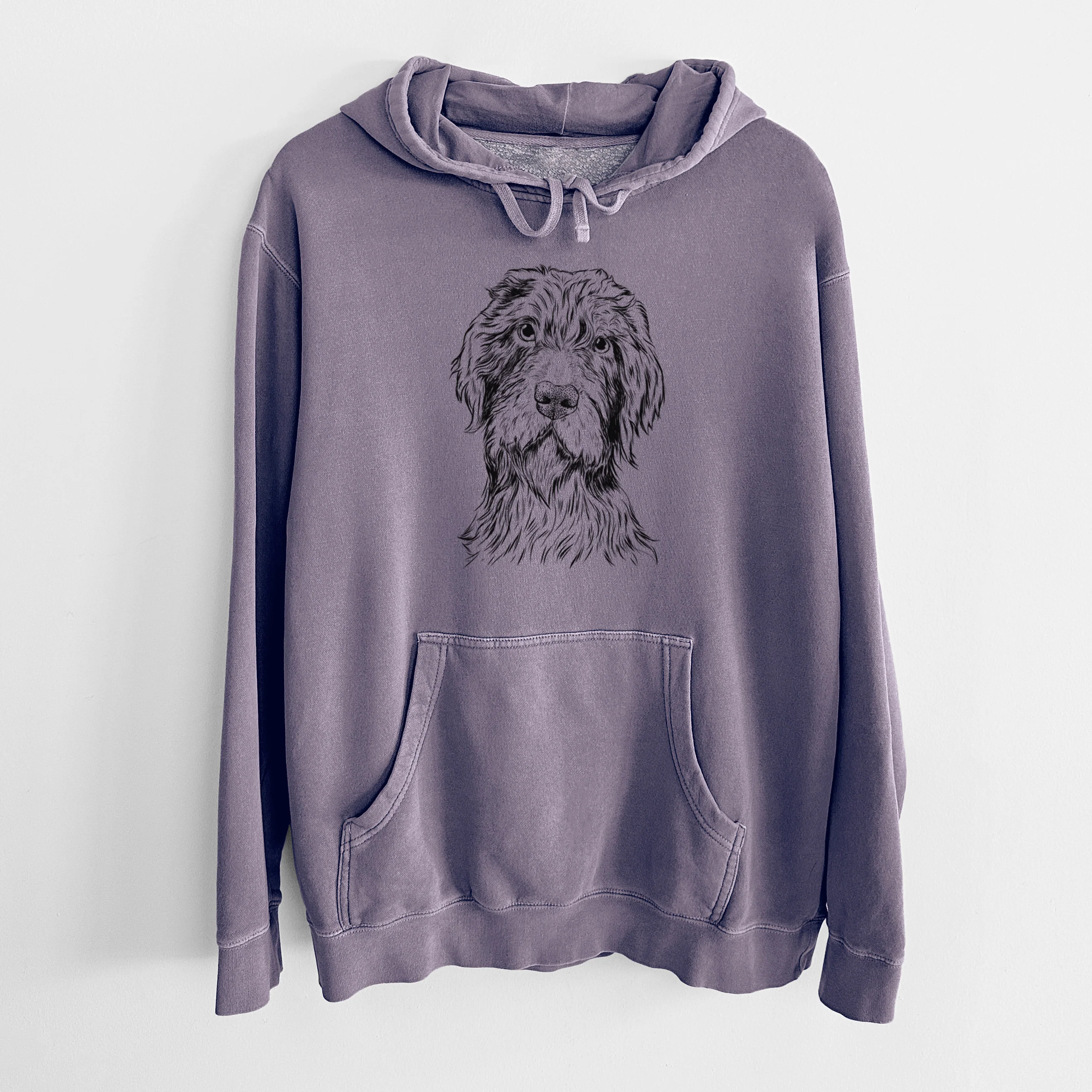 Bare Doc Holliday the Pudelpointer - Unisex Pigment Dyed Hoodie - Image 9