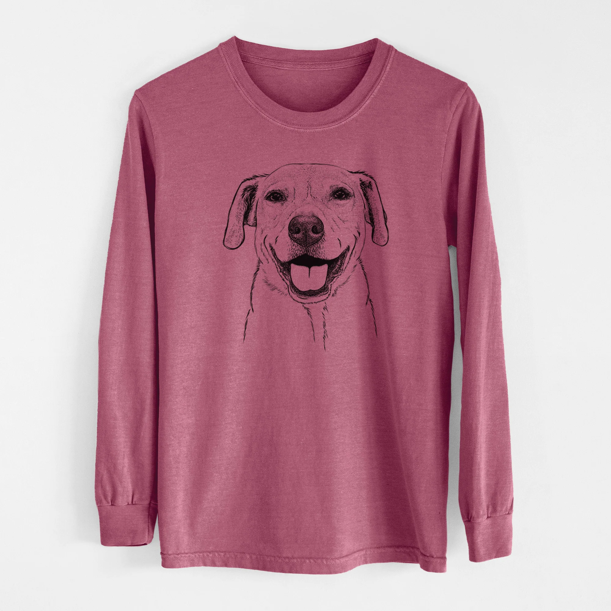 Bare Ernie the Mixed Breed - Men's Heavyweight 100% Cotton Long Sleeve - Image 10