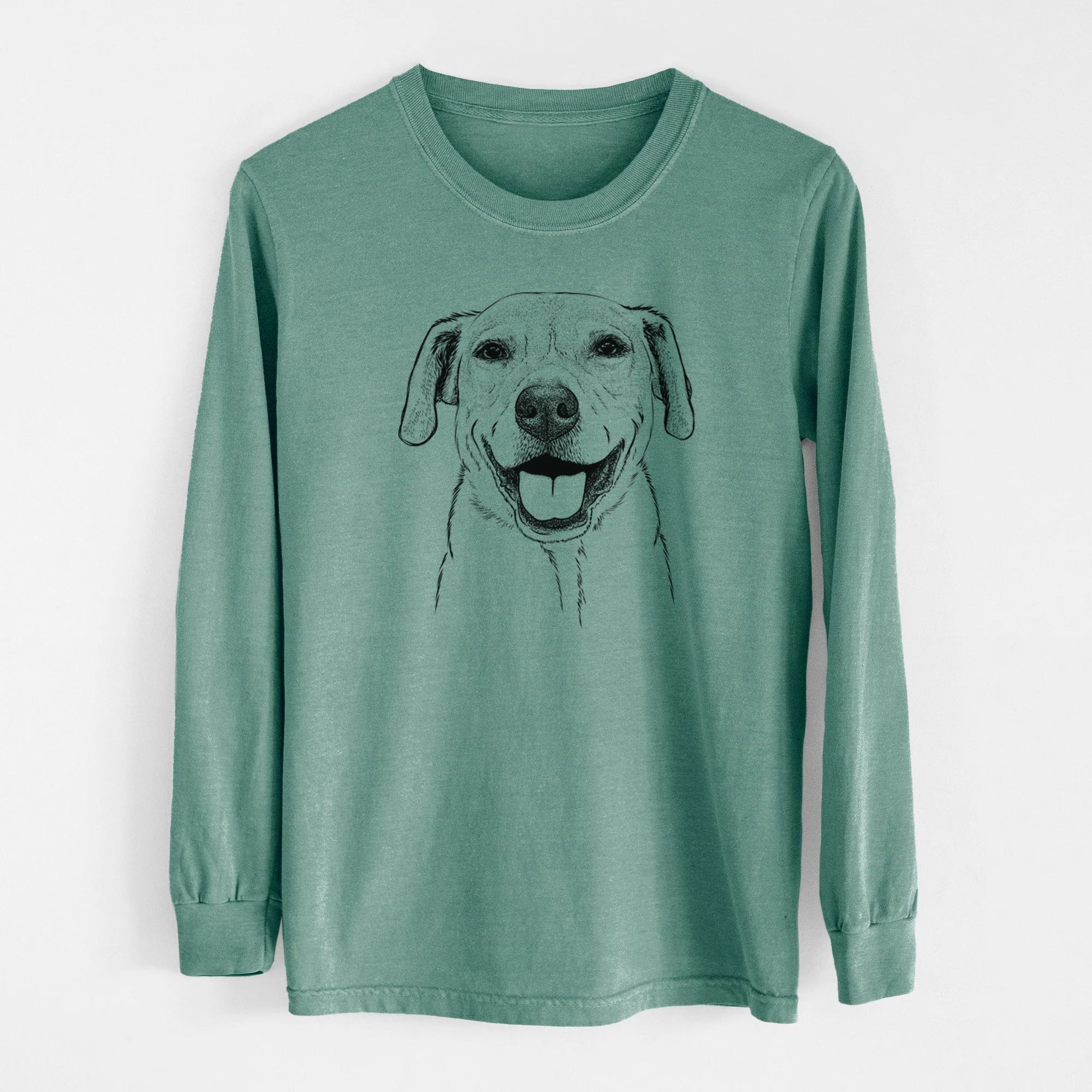 Bare Ernie the Mixed Breed - Men's Heavyweight 100% Cotton Long Sleeve - Image 12
