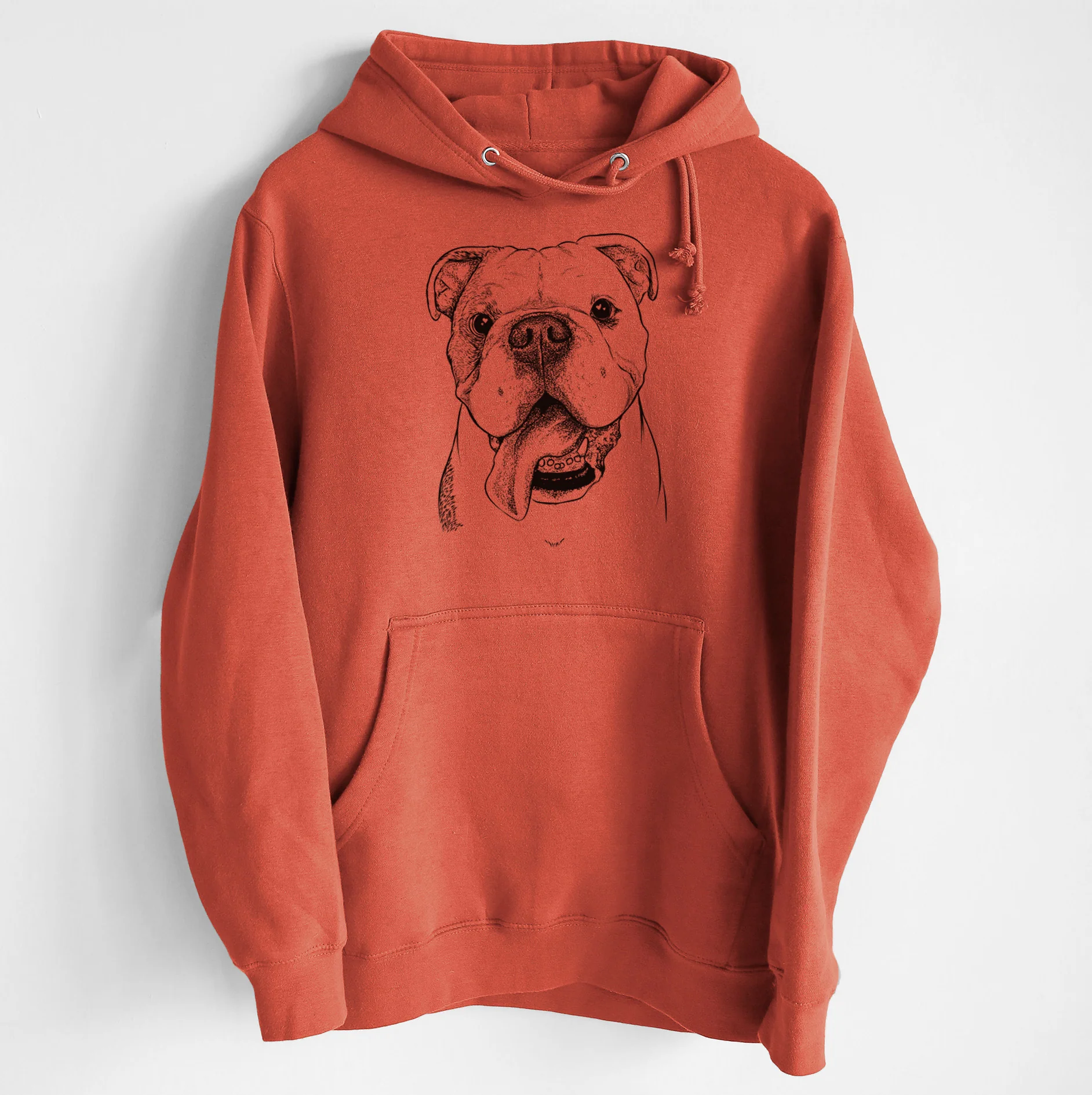 Hank the English Bulldog- Heavyweight Fleece Hoodie
