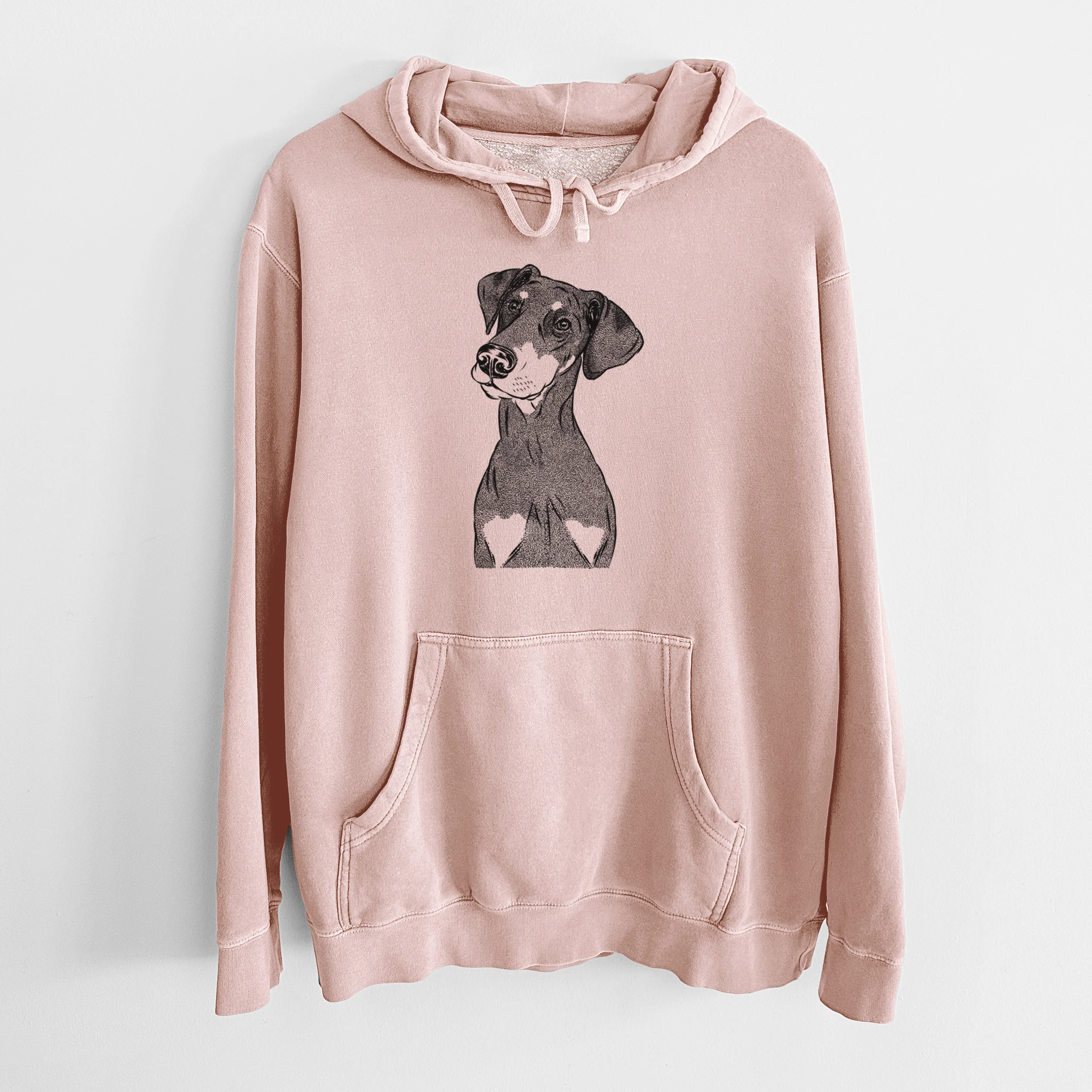 Bare Iroh the Doberman Pinscher - Unisex Pigment Dyed Hoodie - Image 6