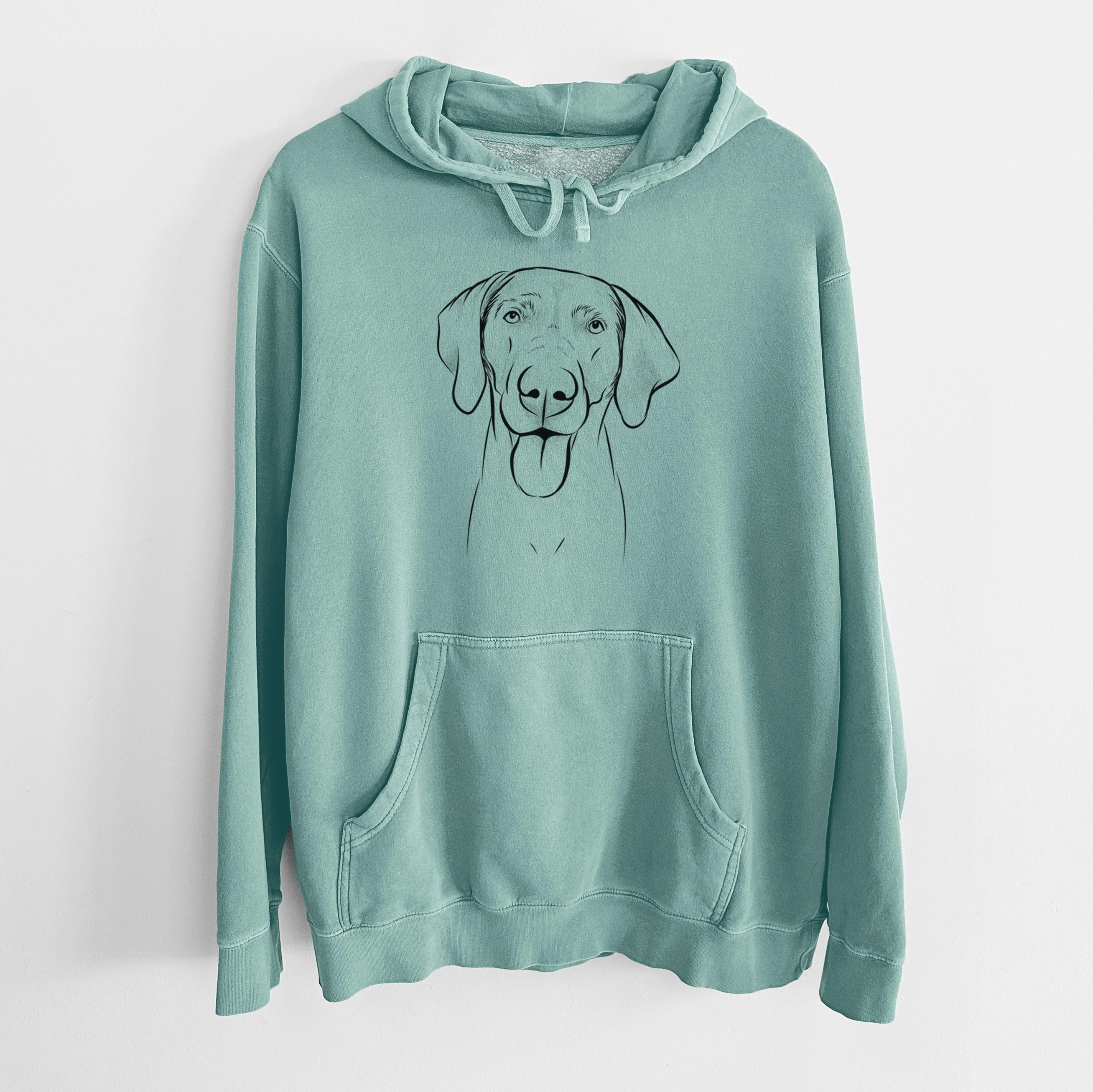 Bare Jackson the Weimaraner - Unisex Pigment Dyed Hoodie - Image 10