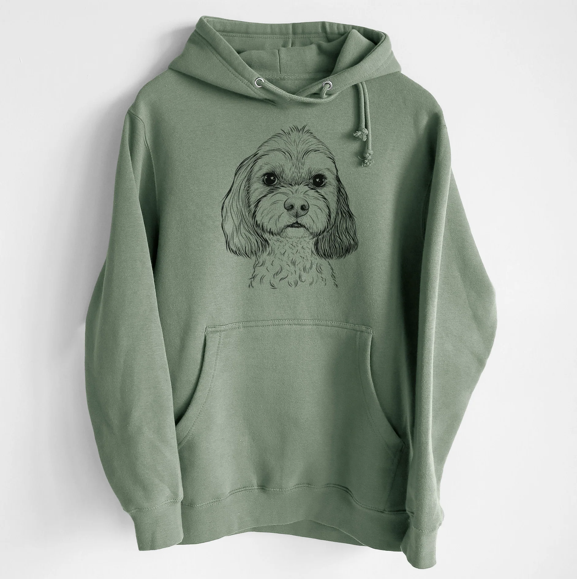 Jasper Diggins the Cavapoo- Heavyweight Fleece Hoodie - Image 7