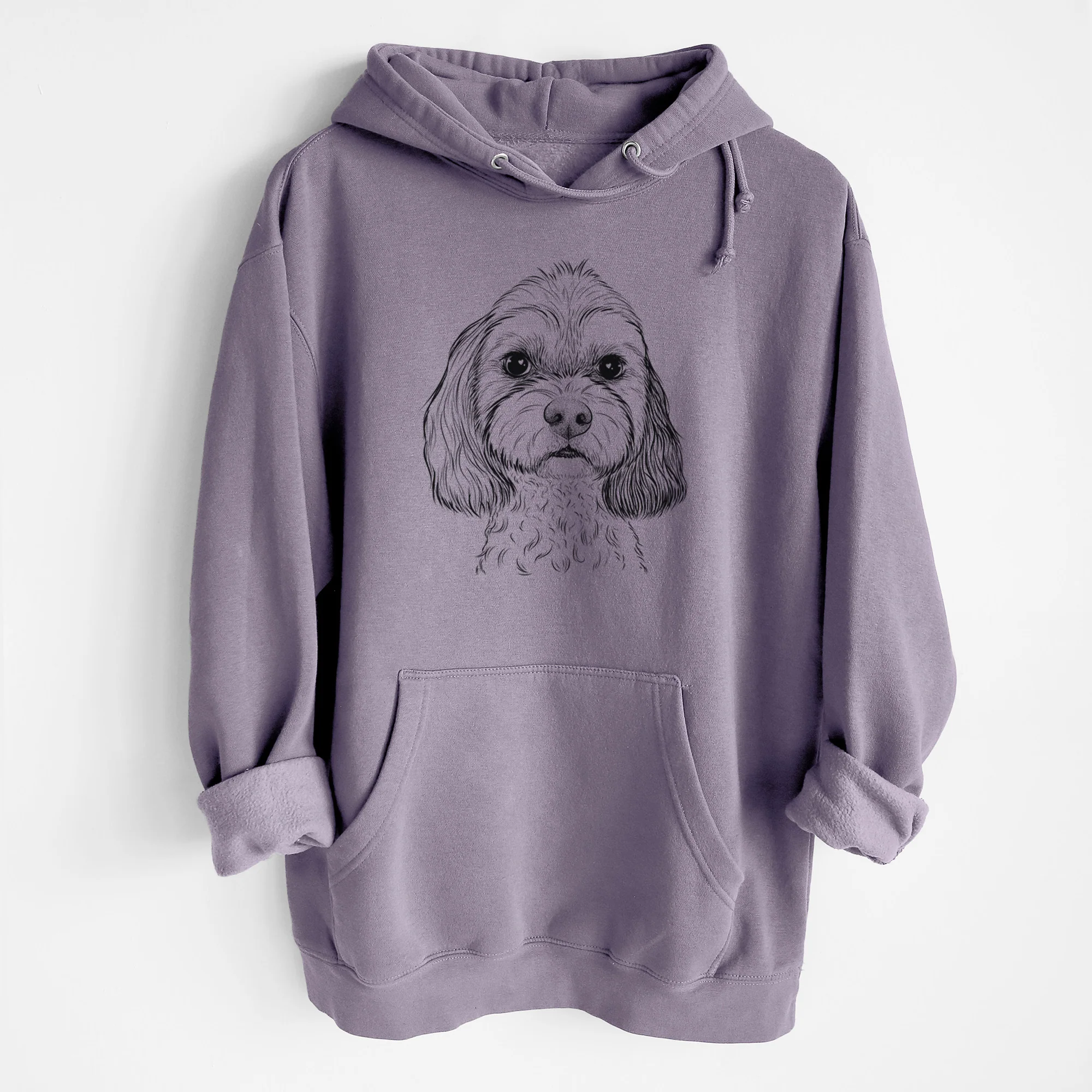 Jasper Diggins the Cavapoo- Heavyweight Fleece Hoodie - Image 8