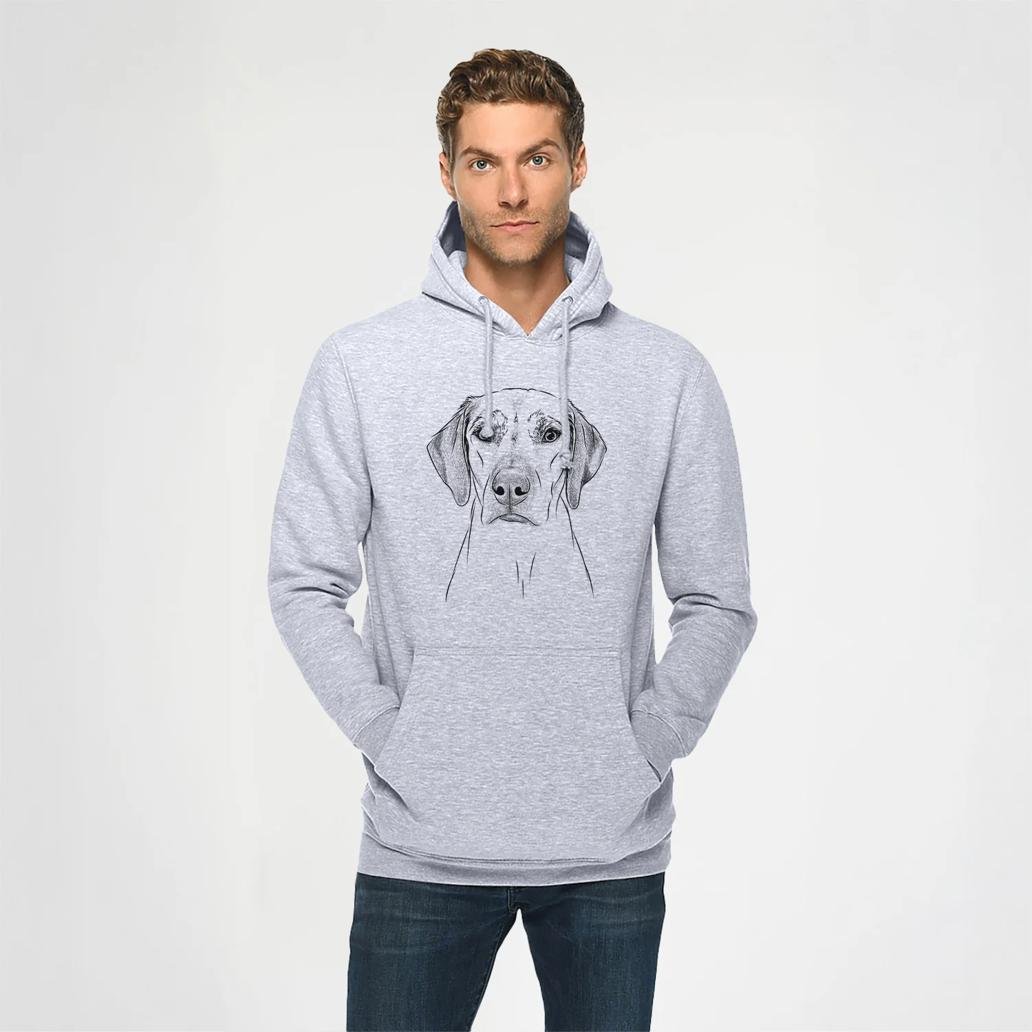 Jenga the Rhodesian Ridgeback- Heavyweight Fleece Hoodie - Image 2