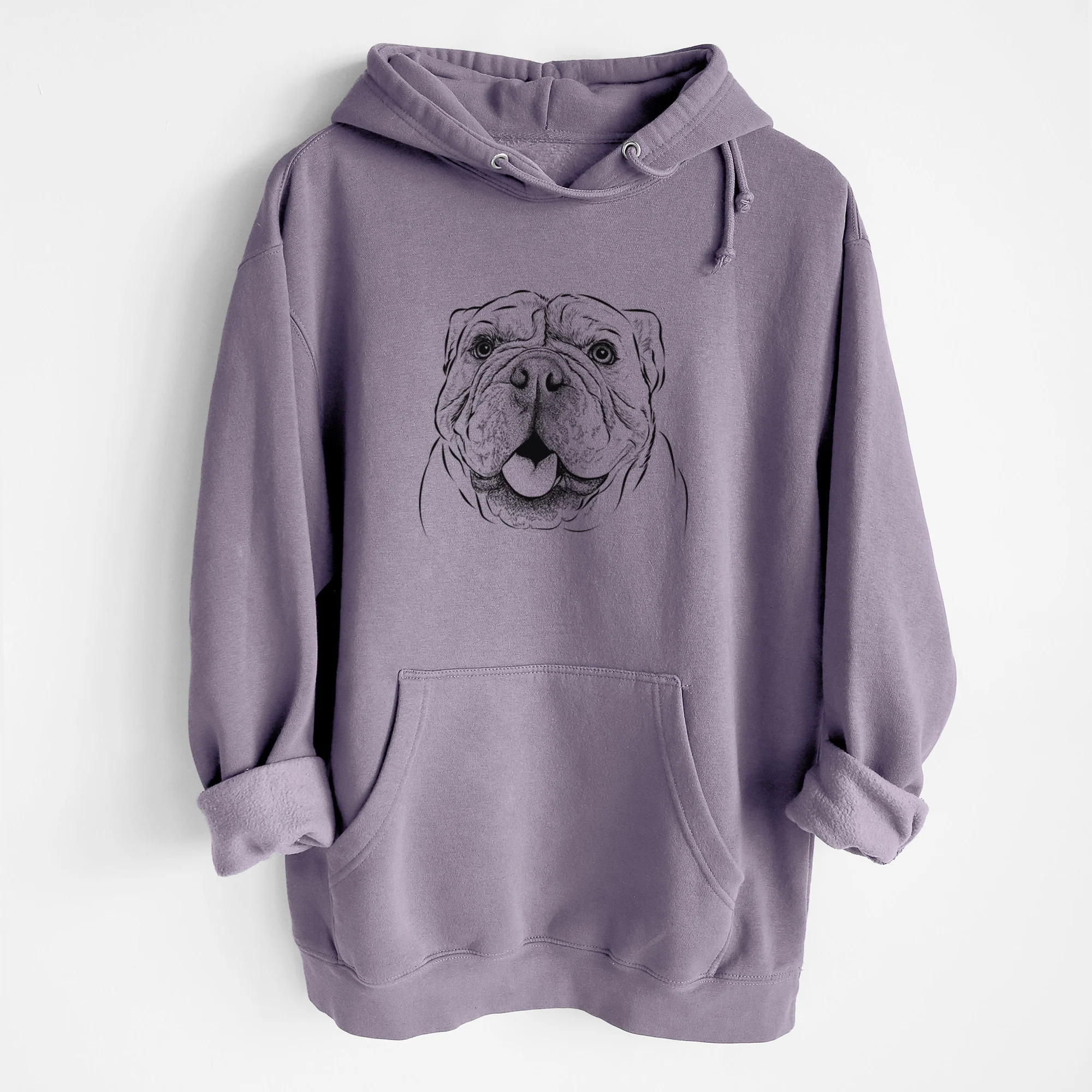 Louie the English Bulldog- Heavyweight Fleece Hoodie - Image 8