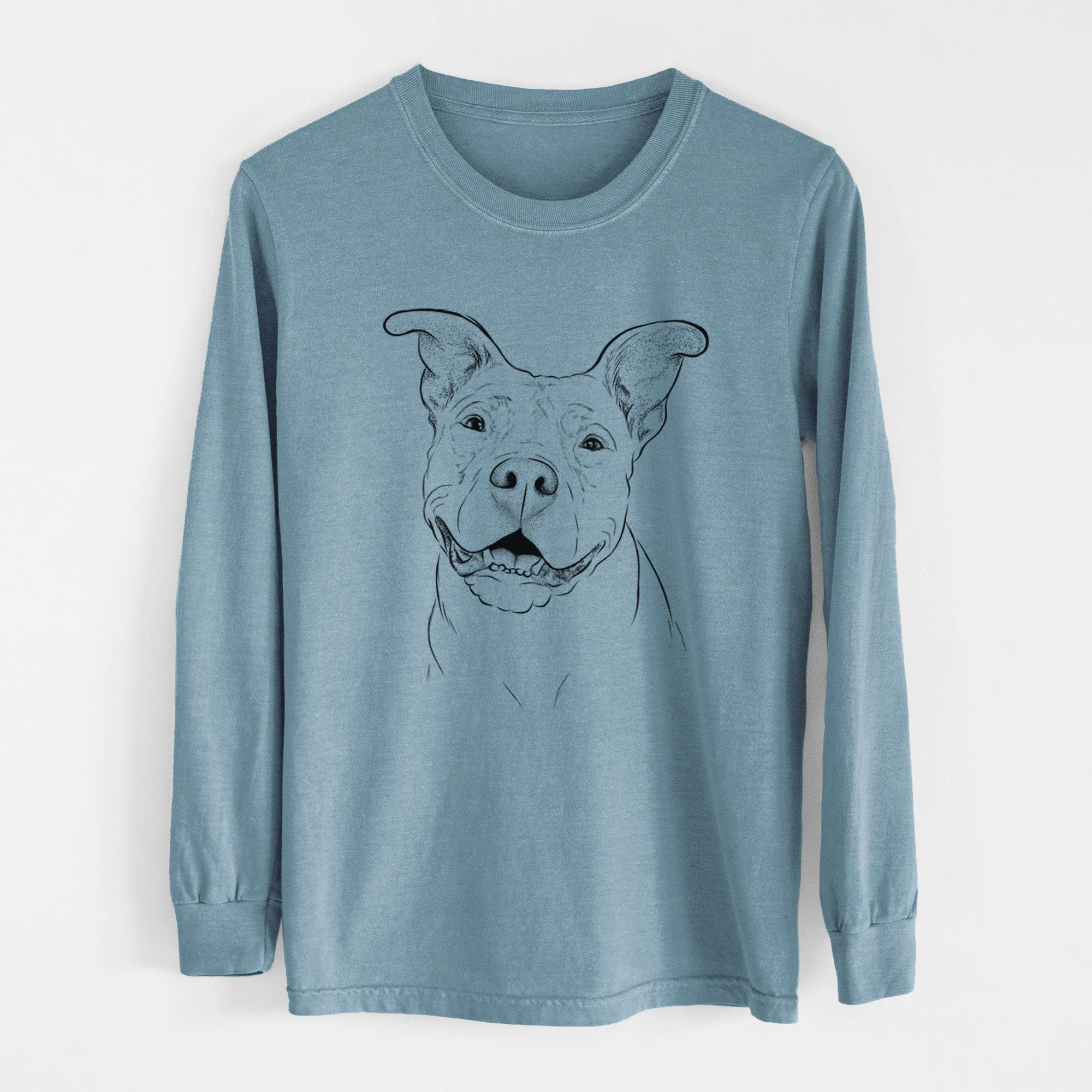Bare Malibu the Staffordshire Terrier/Pitbull Mix - Heavyweight 100% Cotton Long Sleeve - Image 8