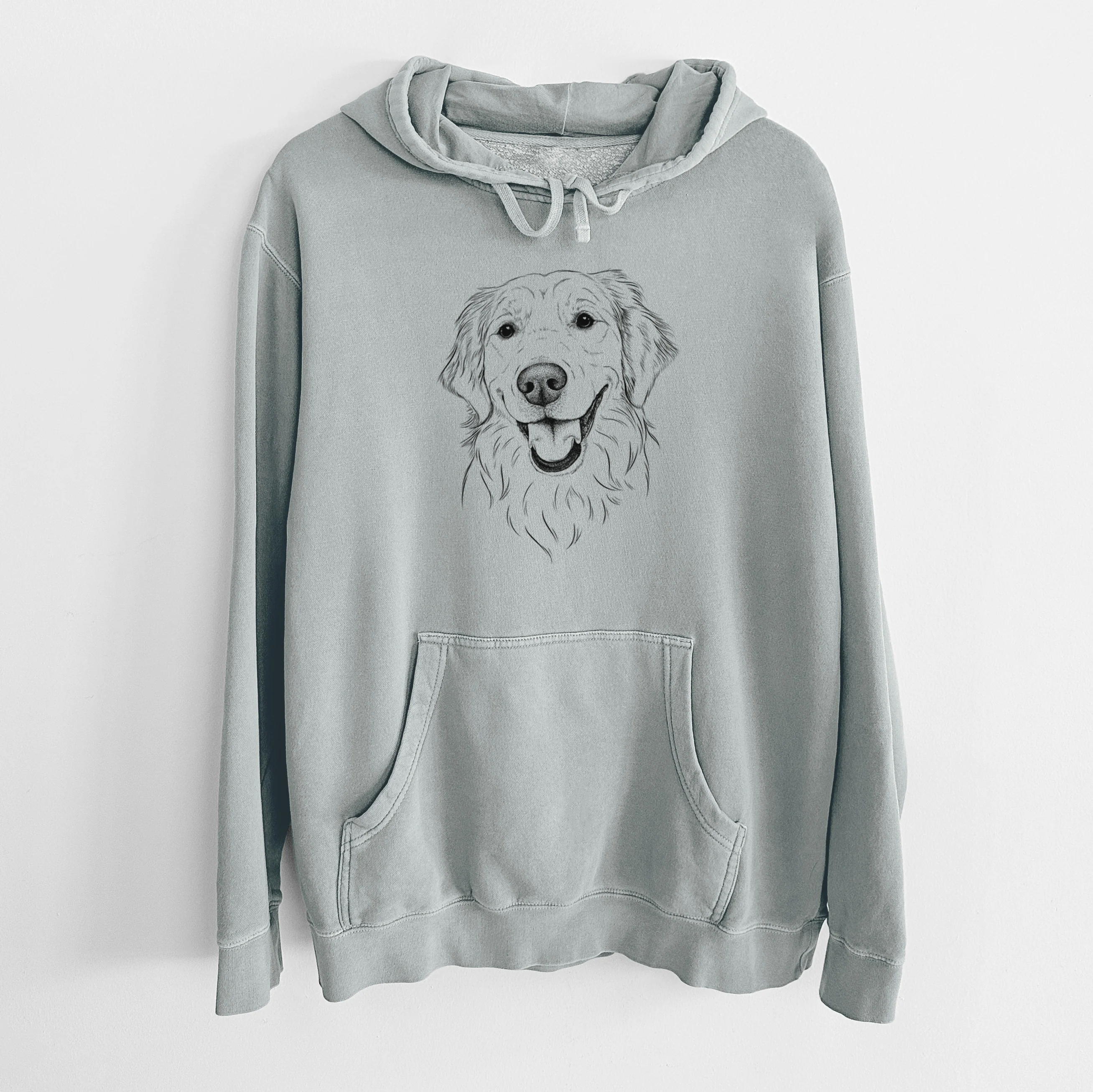 Bare Maple the Golden Retriever - Unisex Pigment Dyed Hoodie - Image 8