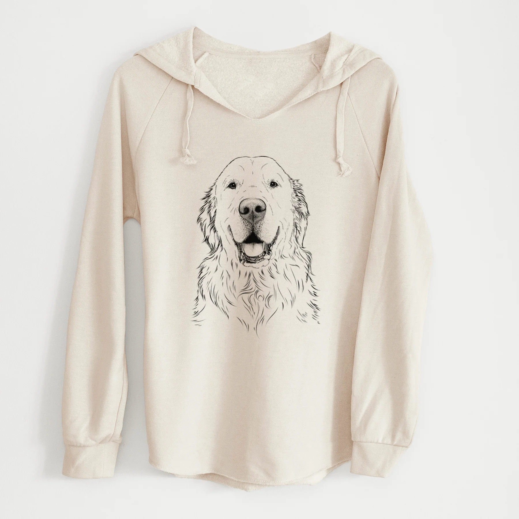 Bare Maximus the Golden Retriever - Cali Wave Hooded Sweatshirt - Image 7