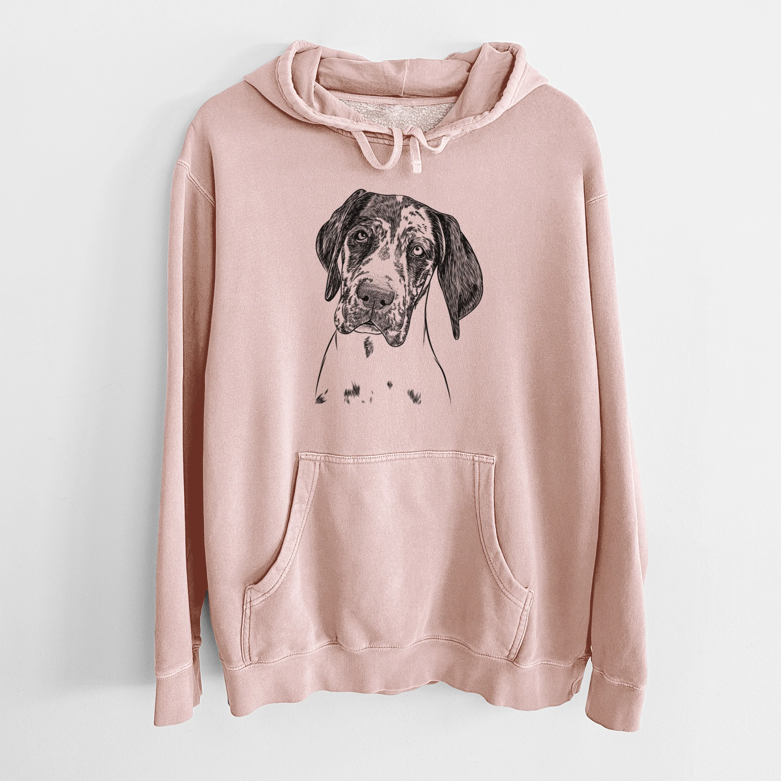 Bare Nyx the Great Dane - Unisex Pigment Dyed Hoodie - Image 6