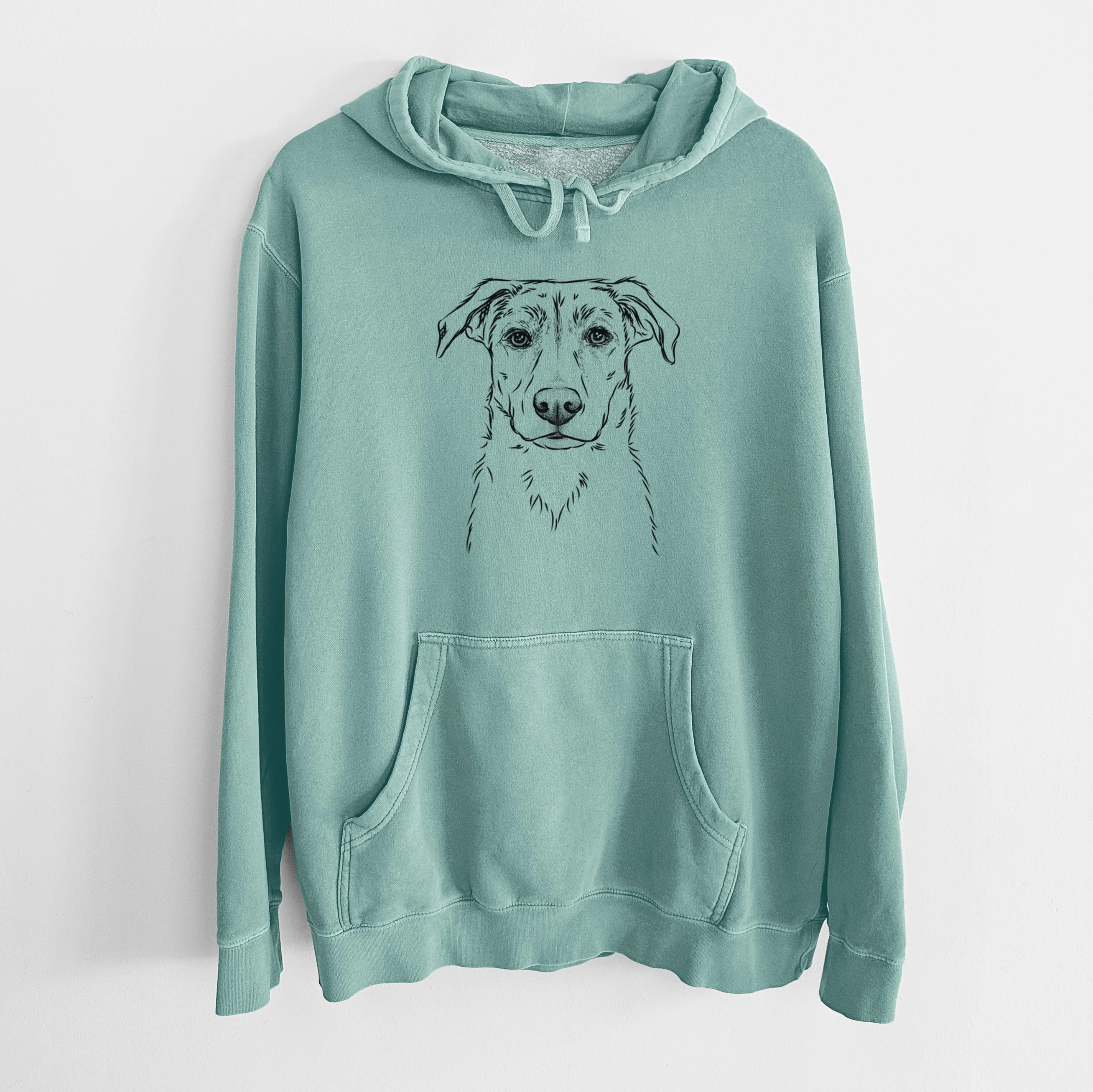 Bare Peanut the Lab Mix - Unisex Pigment Dyed Hoodie - Image 10
