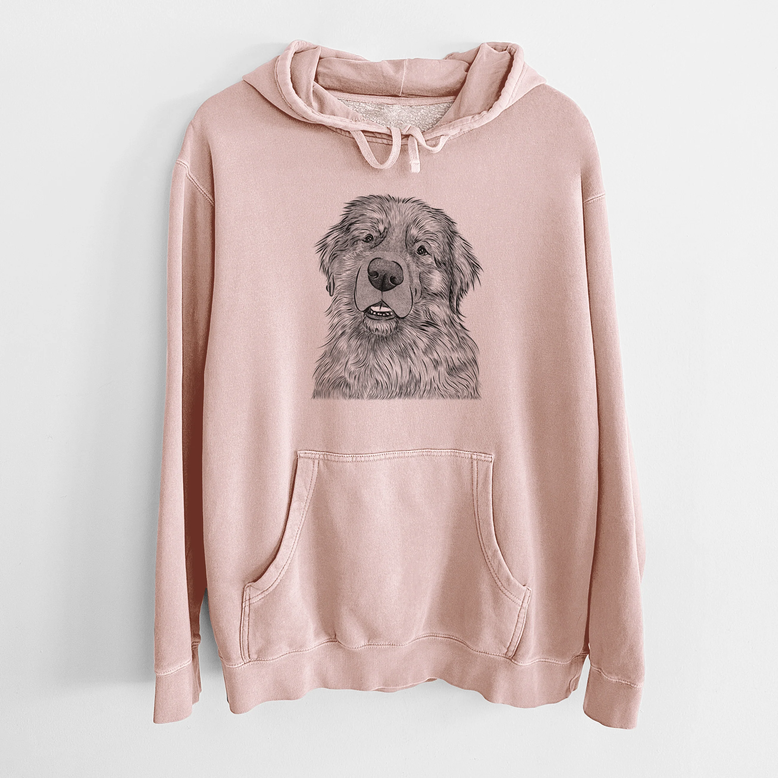 Bare Ralph the Leonberger - Unisex Pigment Dyed Hoodie - Image 6