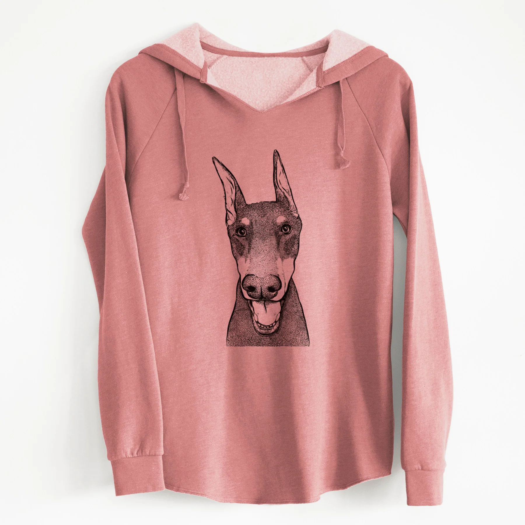 Bare Sir Duke the Doberman Pinscher - Cali Wave Hooded Sweatshirt - Image 5