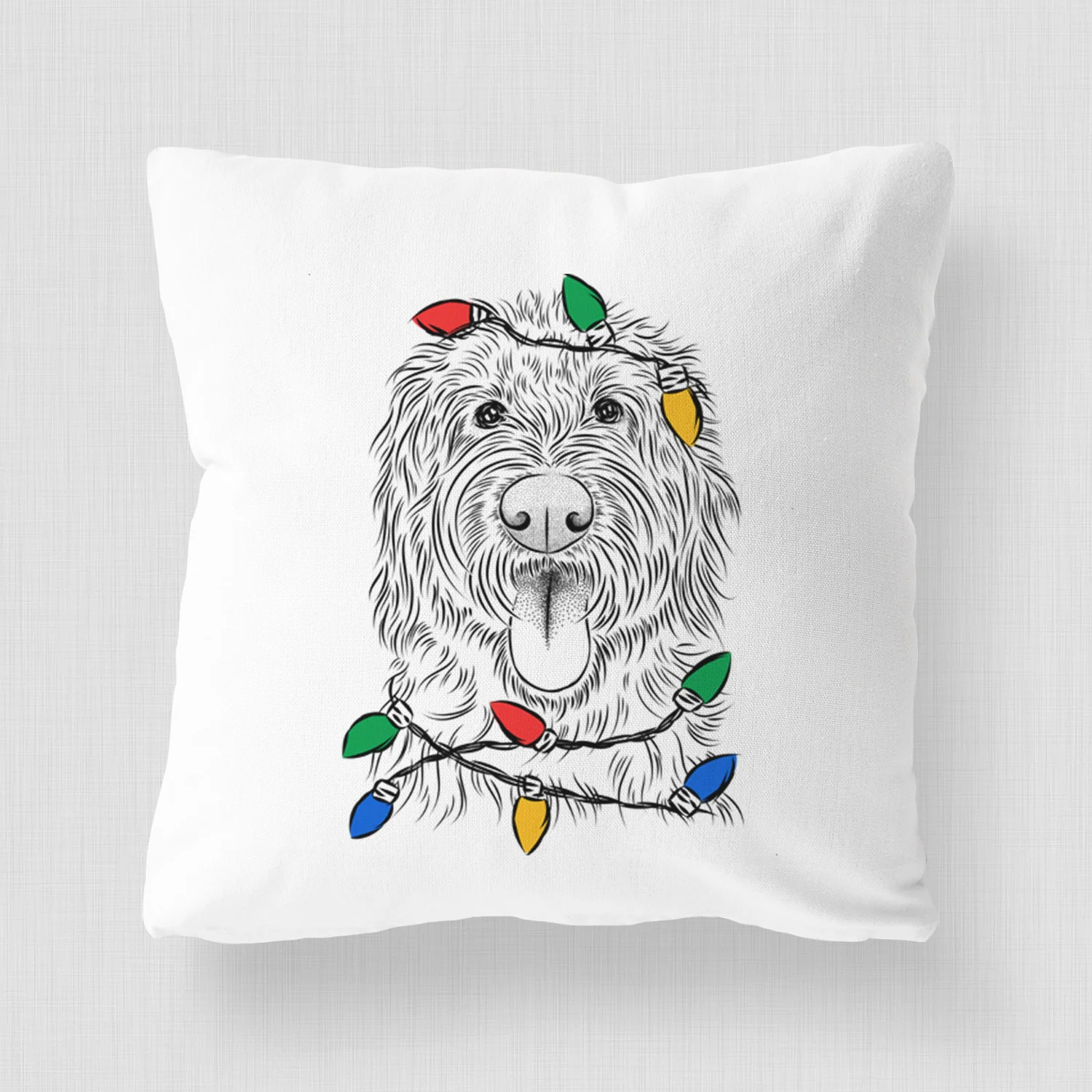 Bennett the Doodle - Throw Pillow Cover - Image 4