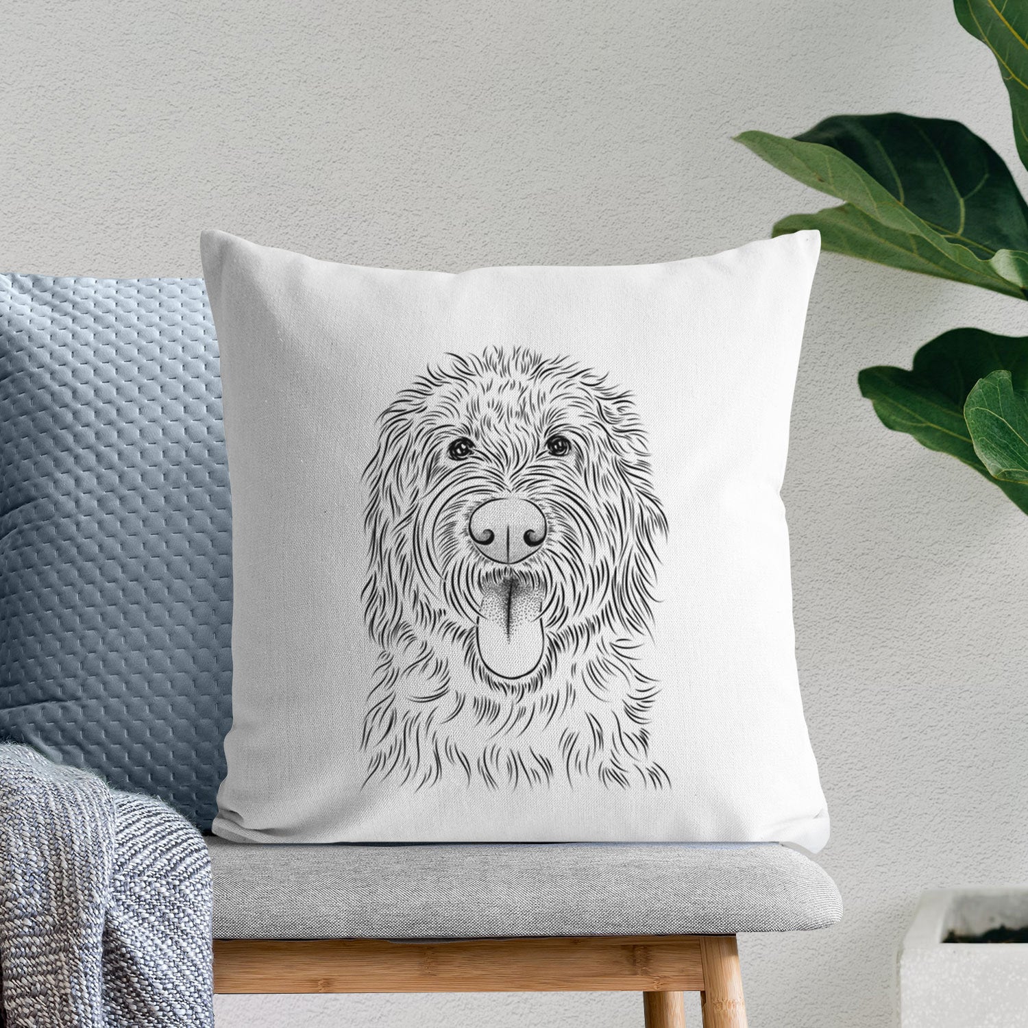 Bennett the Doodle - Throw Pillow Cover - Image 6