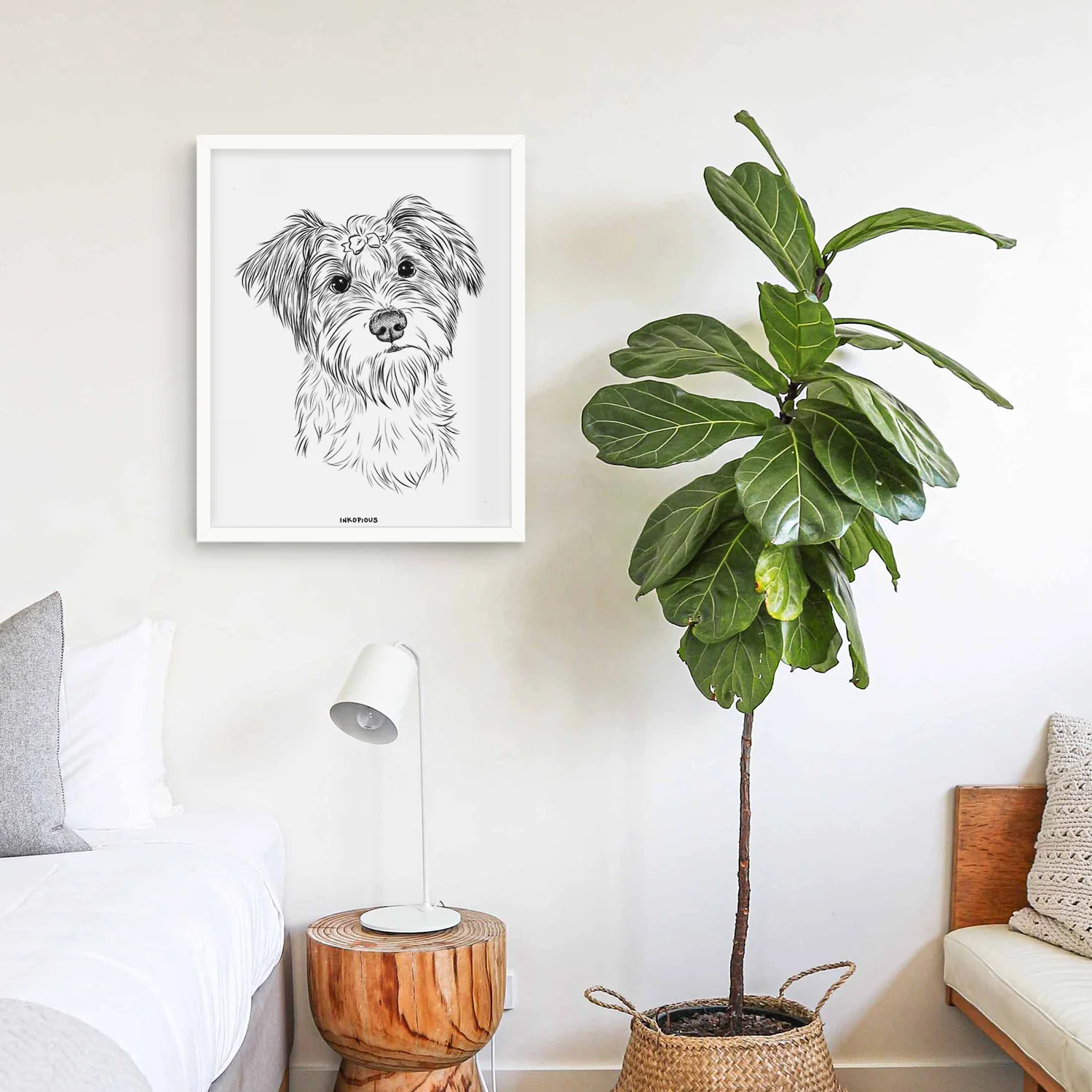 Birdee the Schnauzer Mix Art Print - Image 13