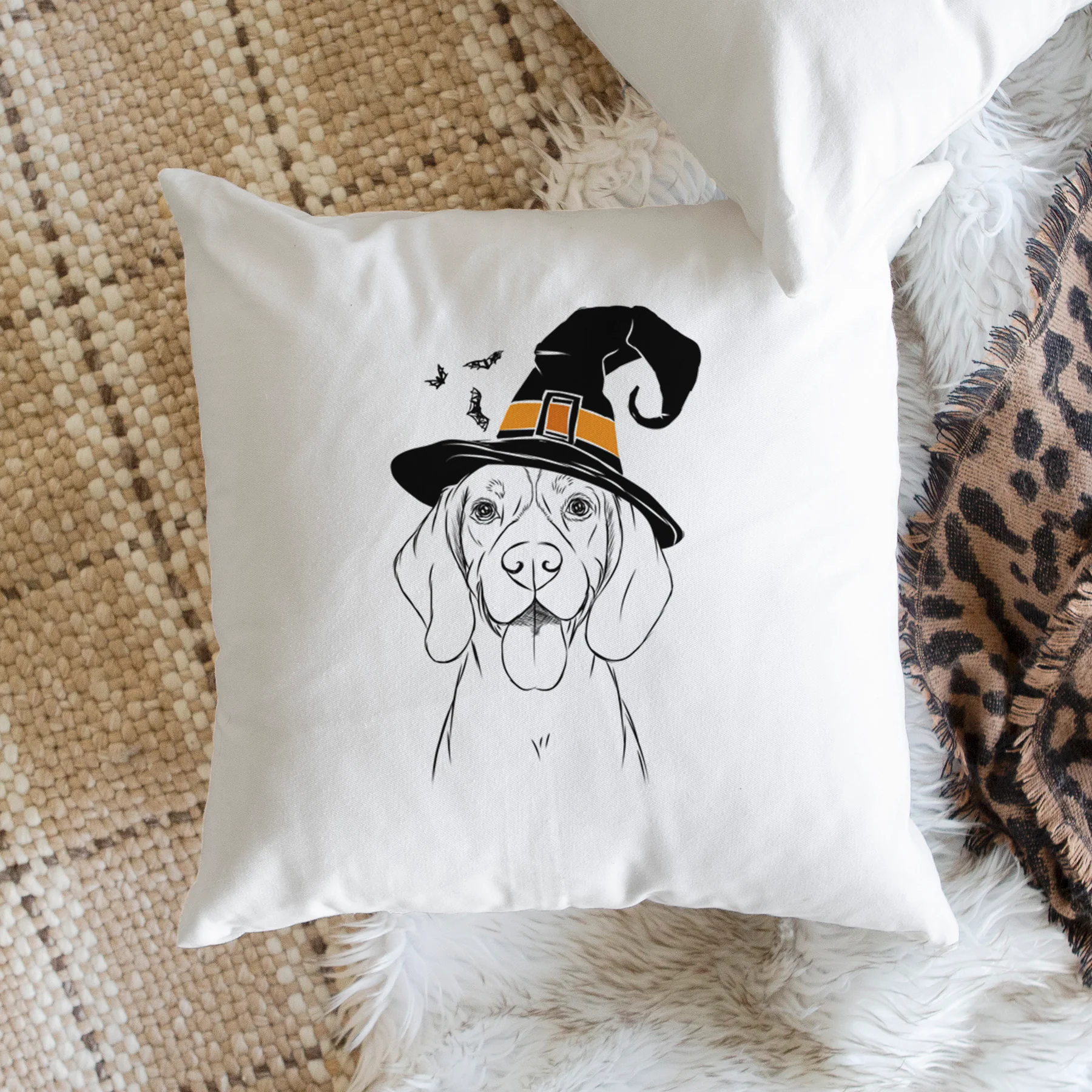 Bogie the Beagle - Throw Pillow Cover - Image 2
