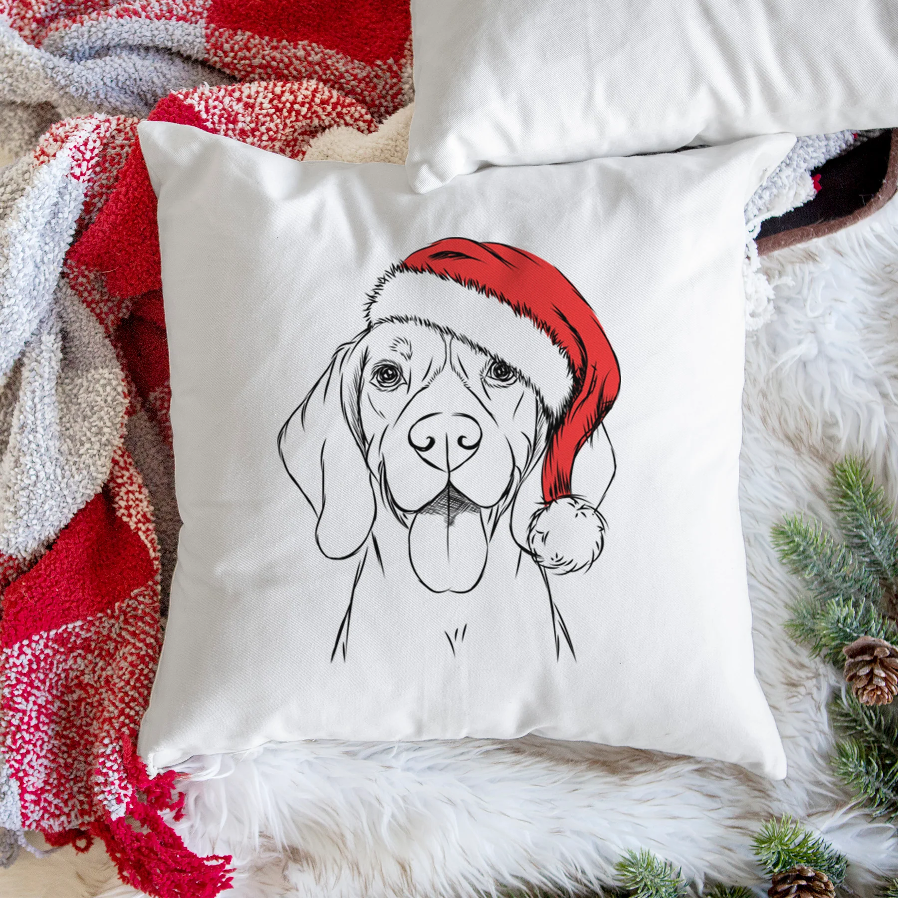 Bogie the Beagle - Throw Pillow Cover - Image 3