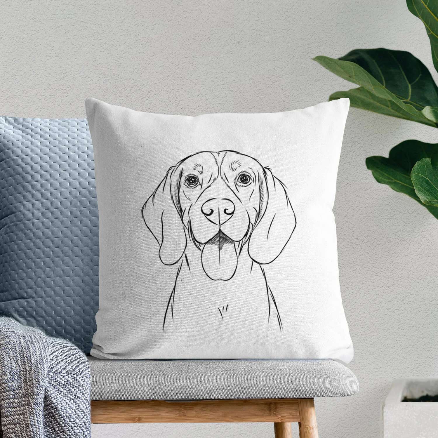 Bogie the Beagle - Throw Pillow Cover - Image 6