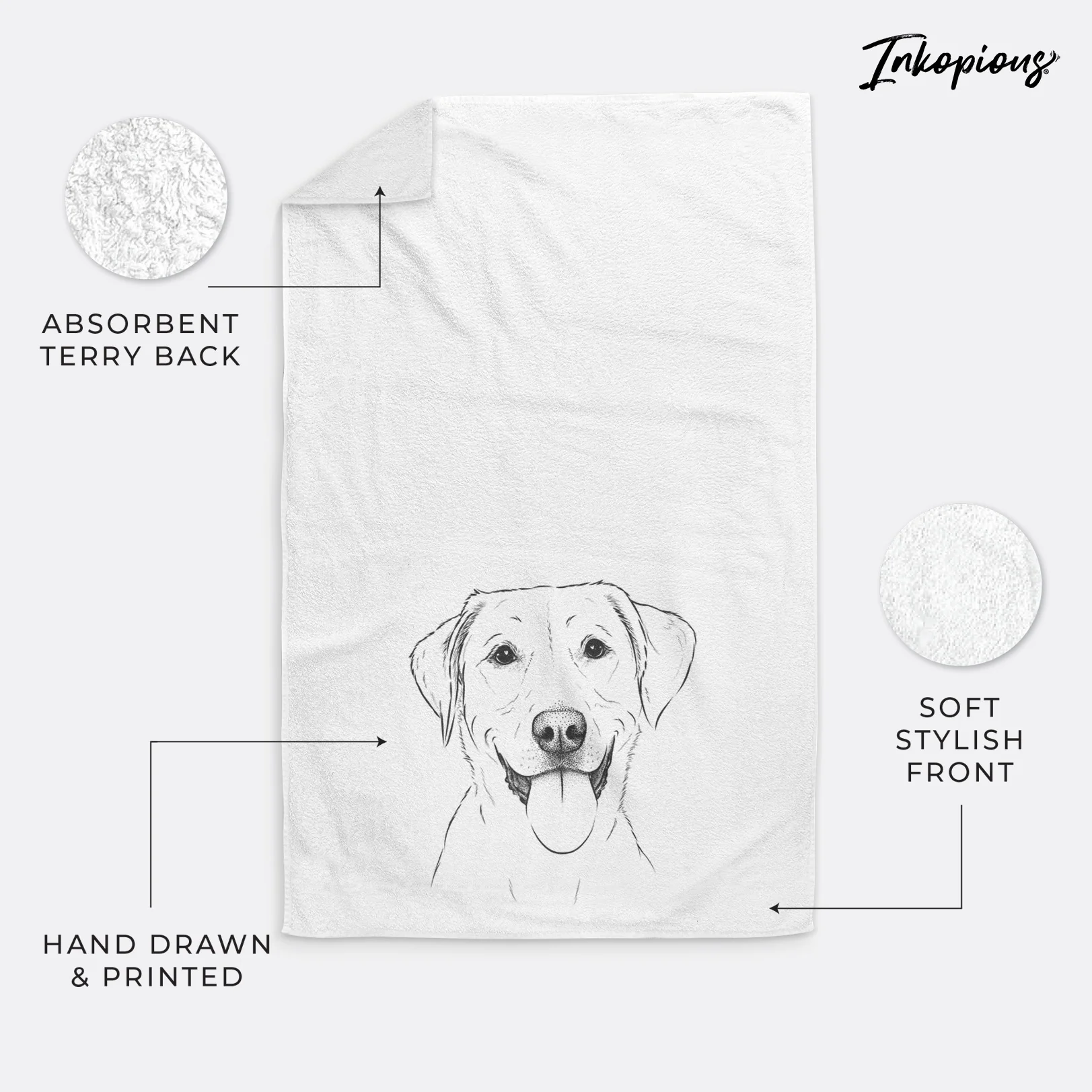 Daisy the Labrador Retriever Decorative Hand Towel - Image 16