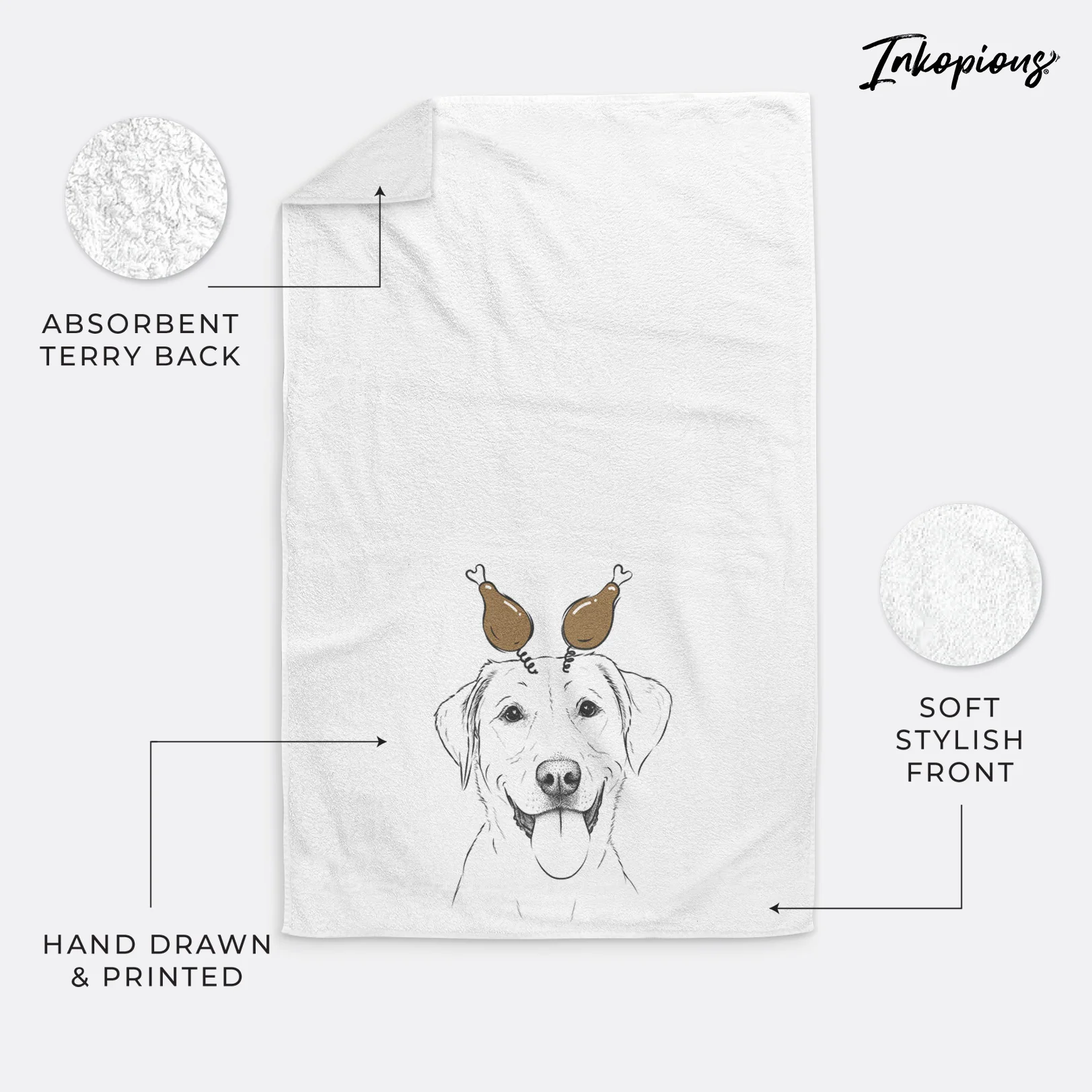 Daisy the Labrador Retriever Decorative Hand Towel - Image 22