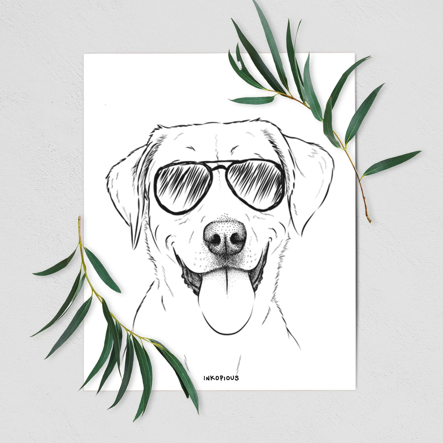 Daisy the Labrador Retriever Art Print - Image 3
