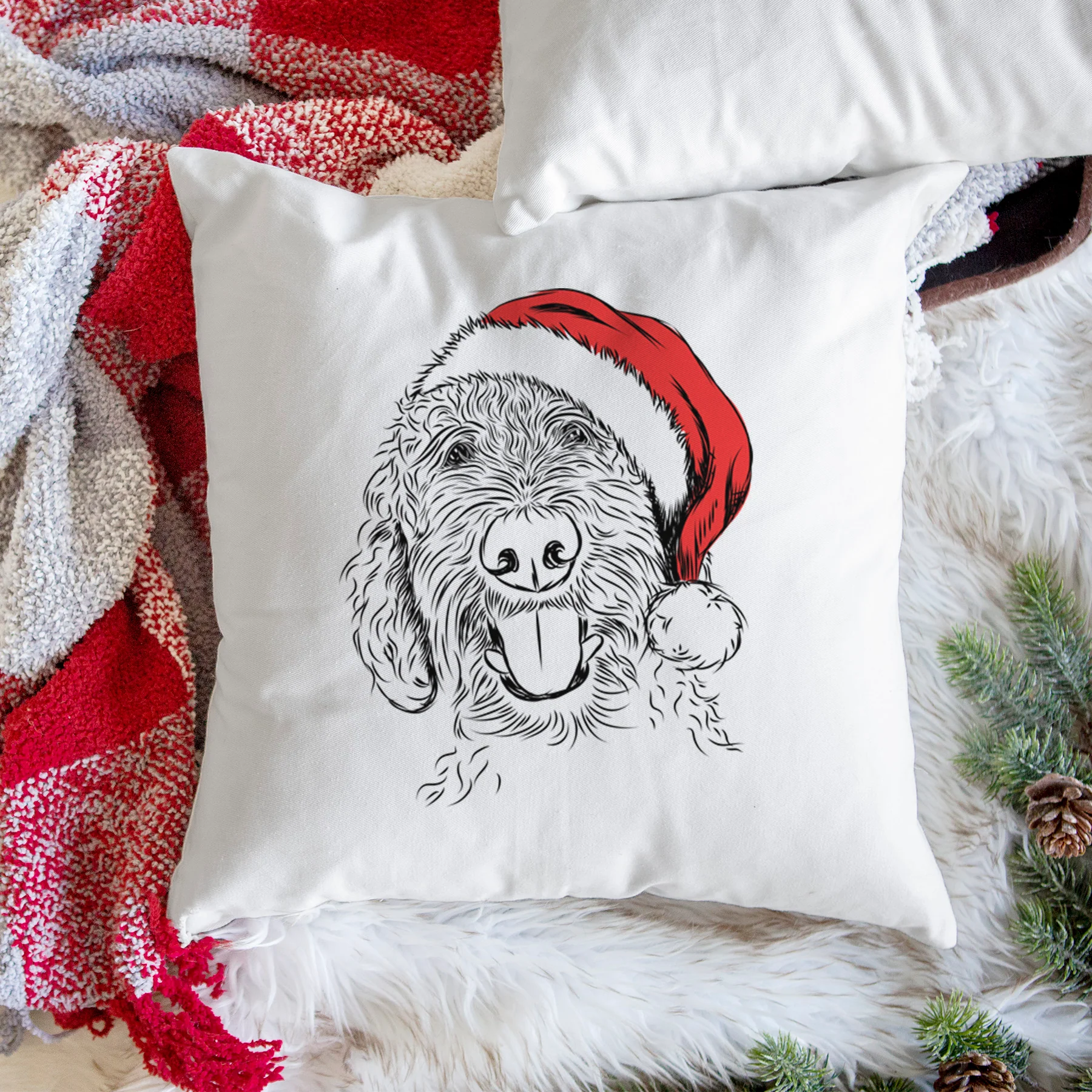 Dixie the Doodle - Throw Pillow Cover - Image 3