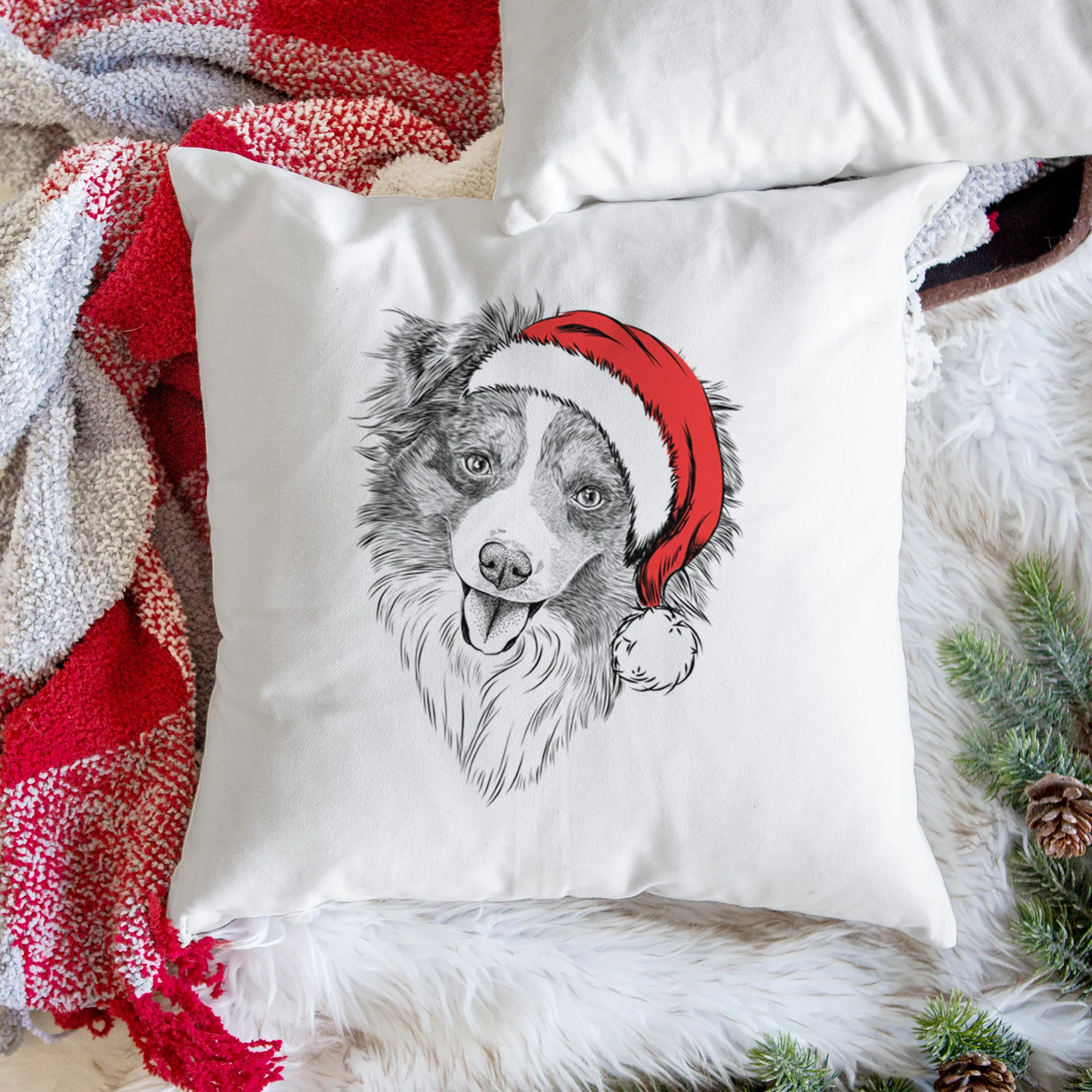 Doc the Mini Aussie - Throw Pillow Cover - Image 3
