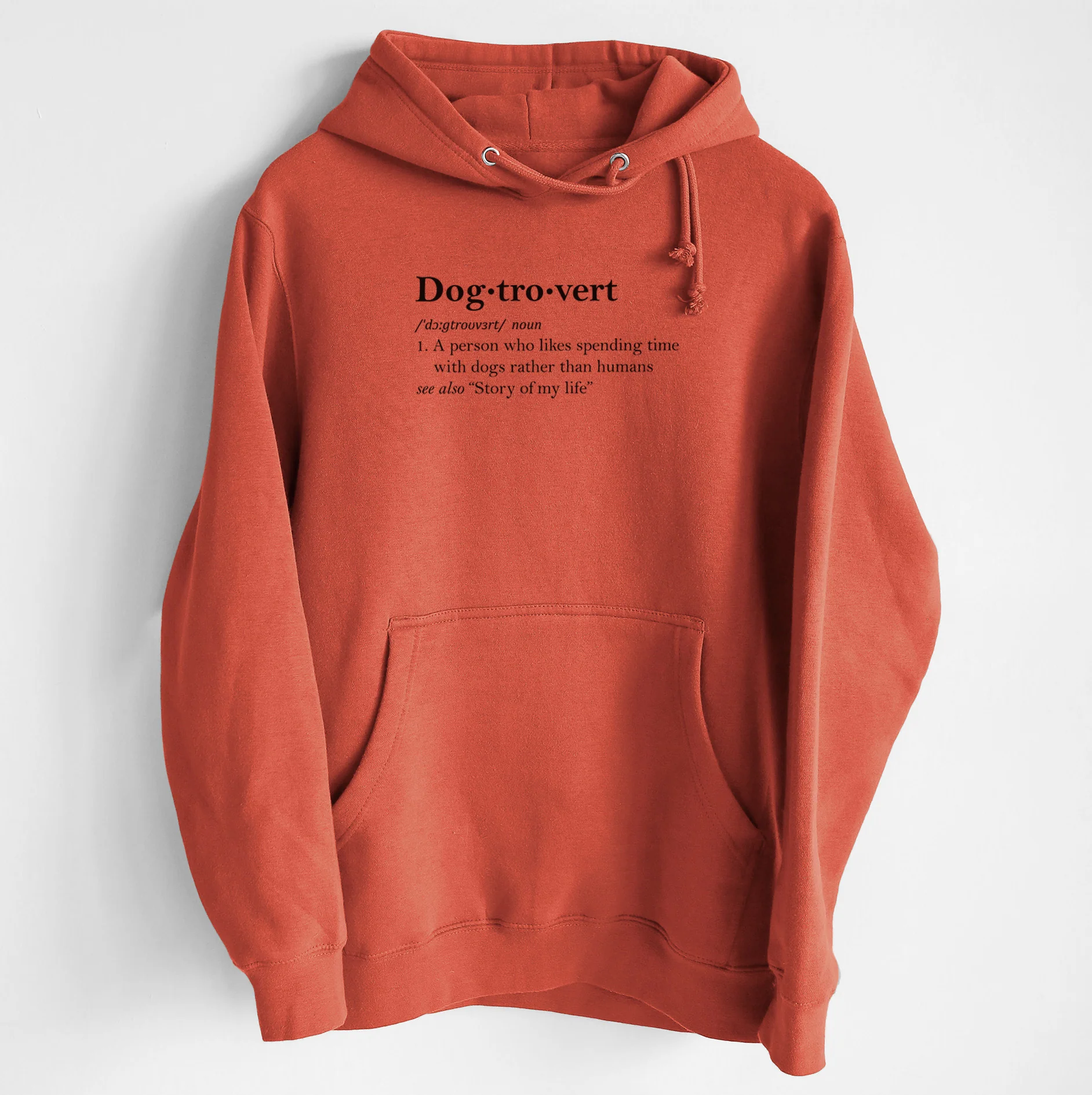 Dogtrovert Definition - Heavyweight Fleece Hoodie - Image 8