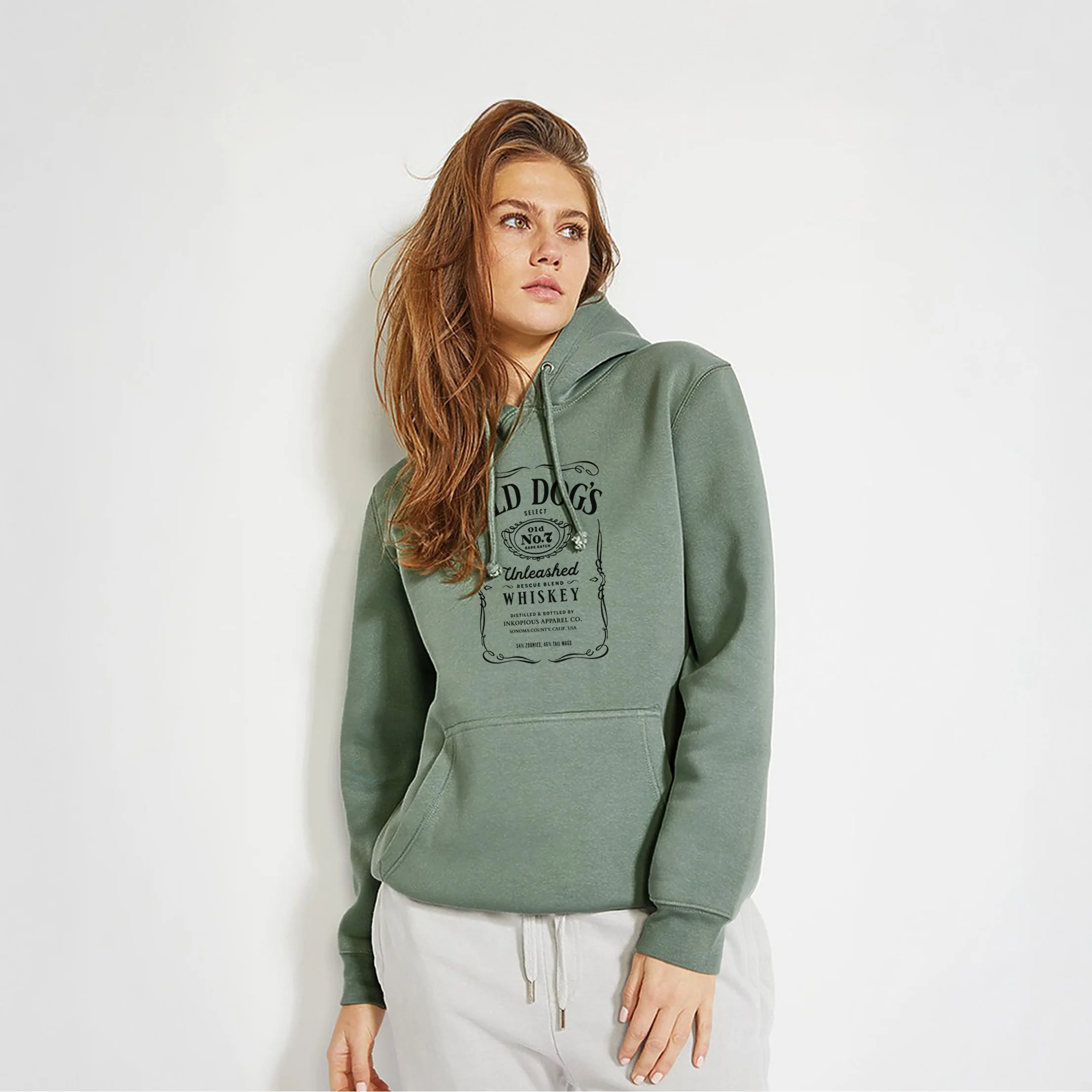Old Dog’s No. 7 – Unleashed Whiskey - Heavyweight Fleece Hoodie - Image 3