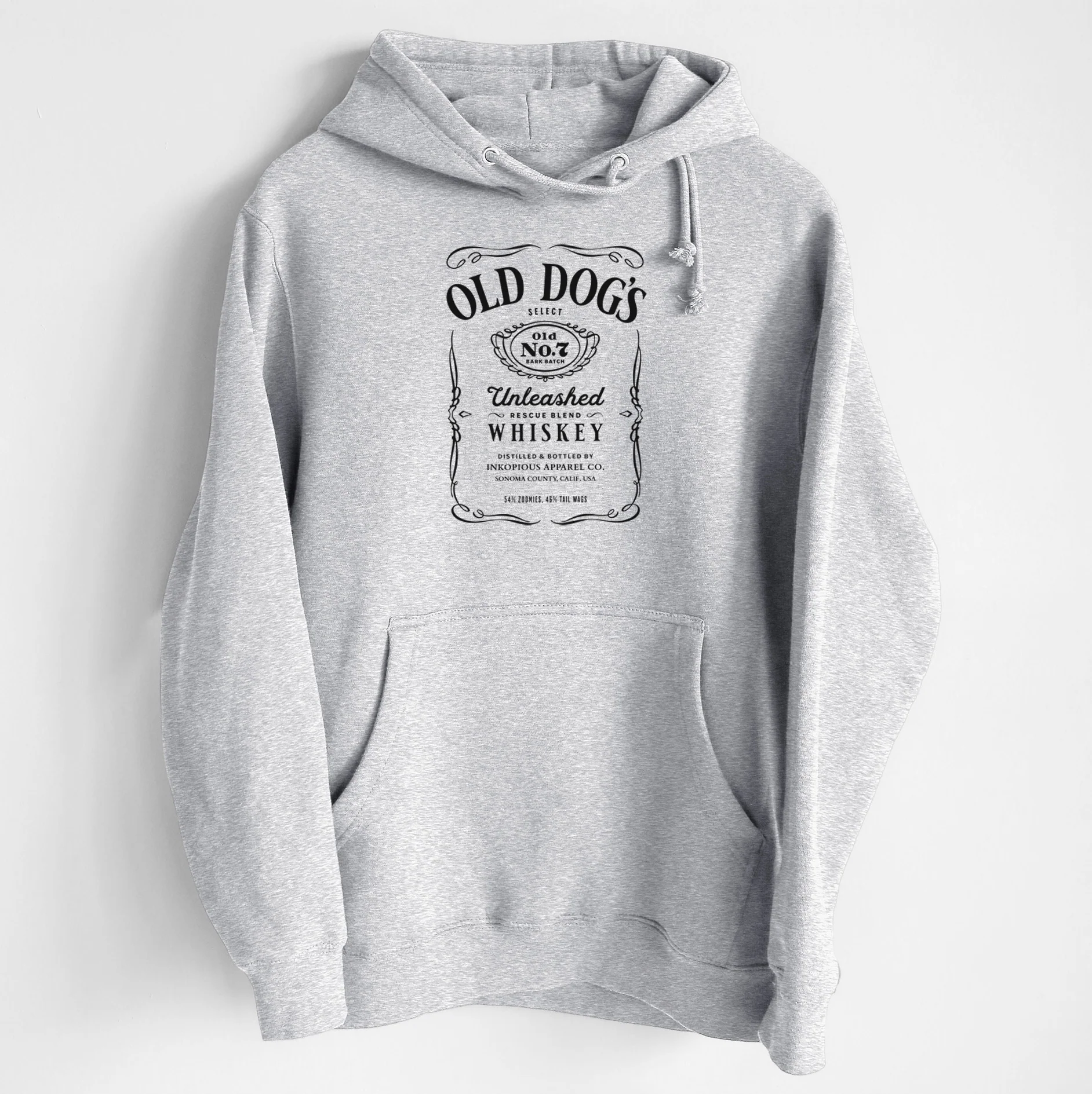 Old Dog’s No. 7 – Unleashed Whiskey - Heavyweight Fleece Hoodie - Image 6