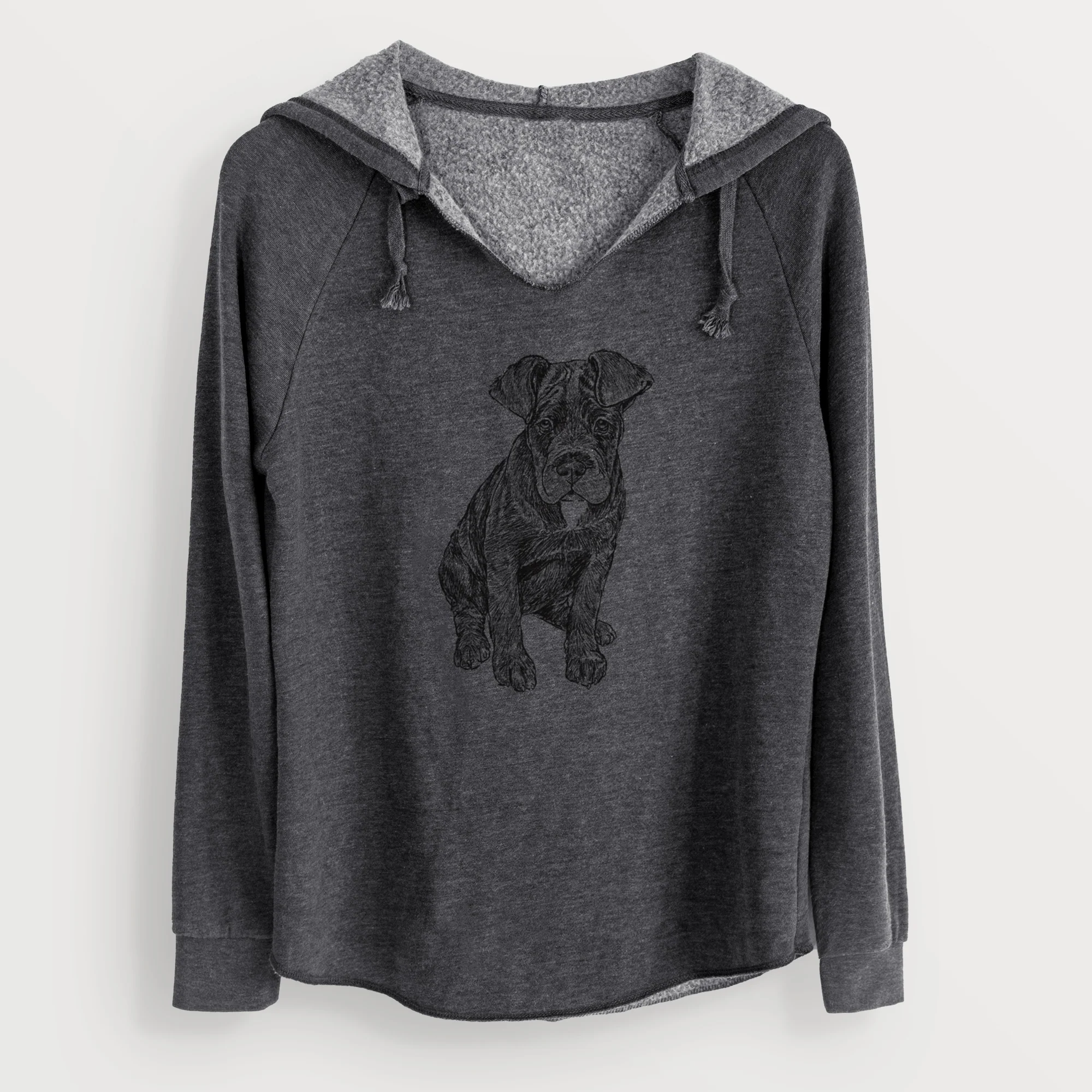 Doodled Kona the Cane Corso - Cali Wave Hooded Sweatshirt - Image 9