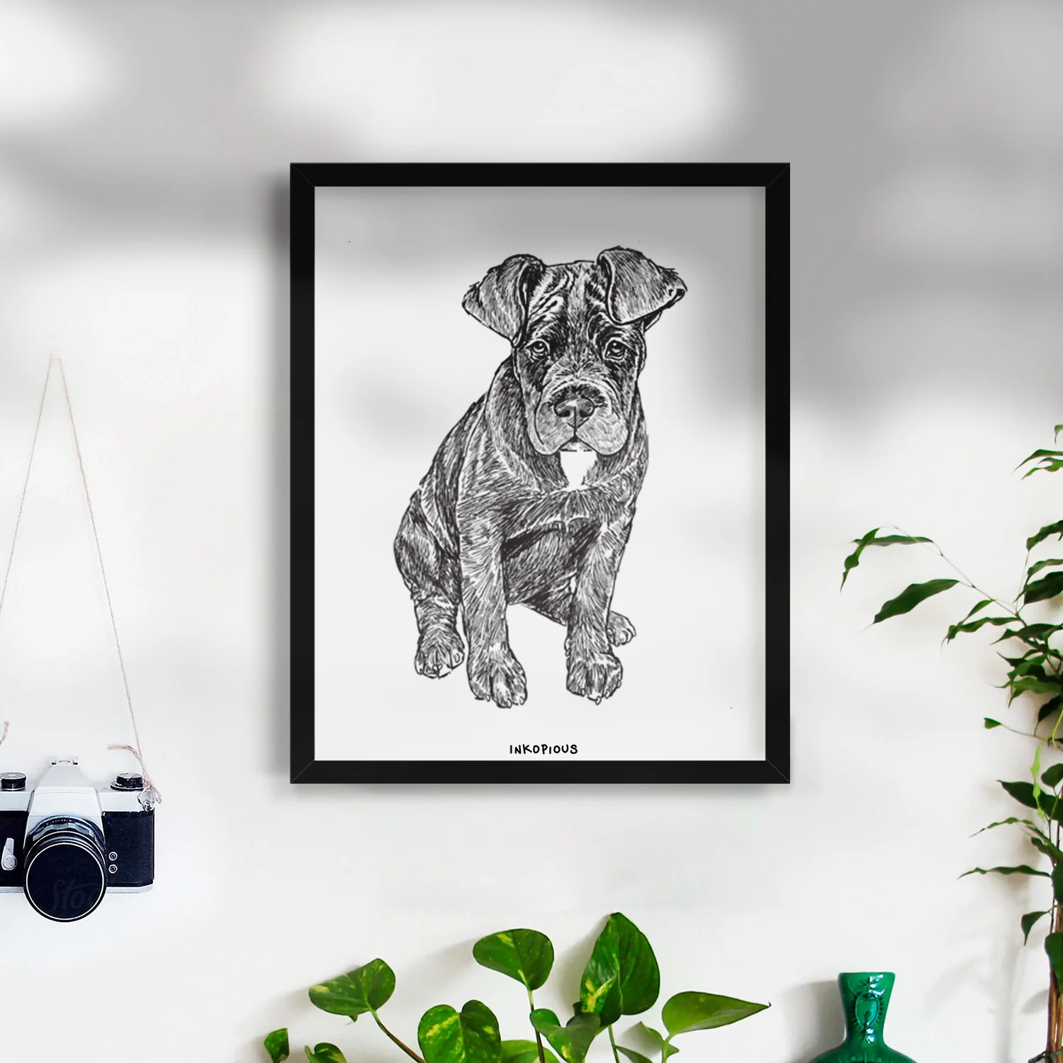 Doodled Kona the Cane Corso Art Print - Image 6