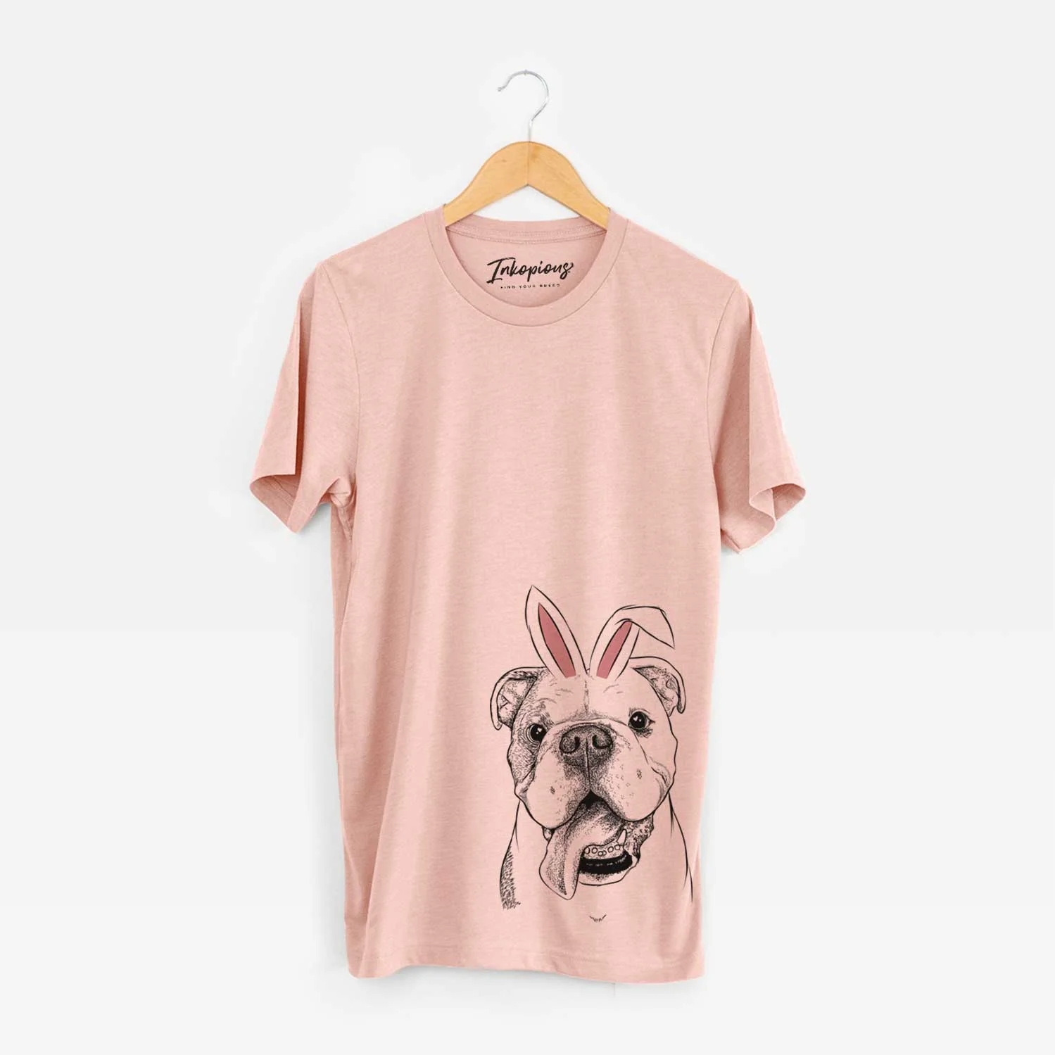 Easter Hank the English Bulldog - Unisex Crewneck - Image 3