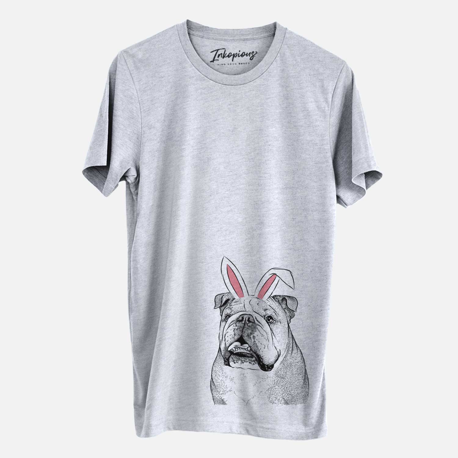 Easter Piggy the English Bulldog - Unisex Crewneck - Image 2