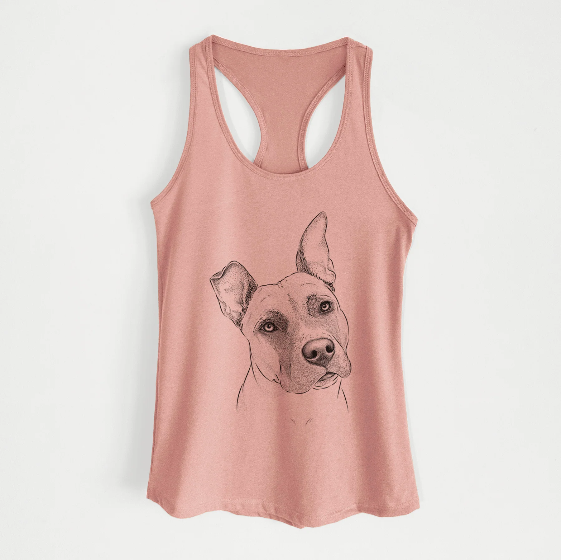 Ivy the Pitbull Mix - Women's Racerback Tanktop - Image 3
