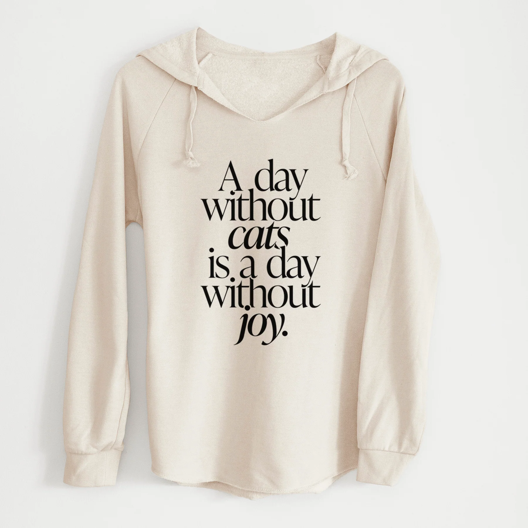 A day without Cats is a day without joy - Cali Wave Hooded Sweatshirt - Image 7